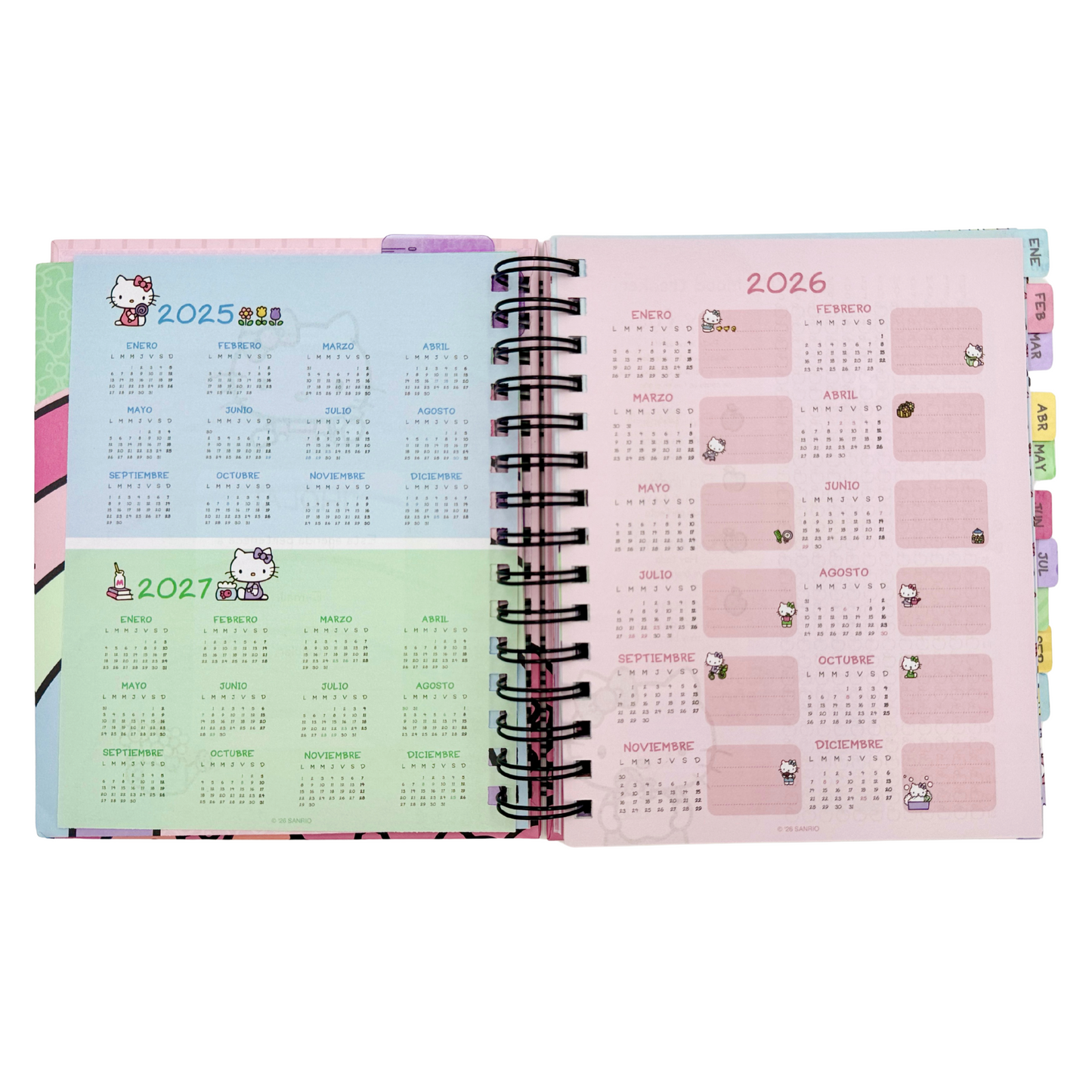 Agenda 2026 Hello Kitty diaria (fucsia)