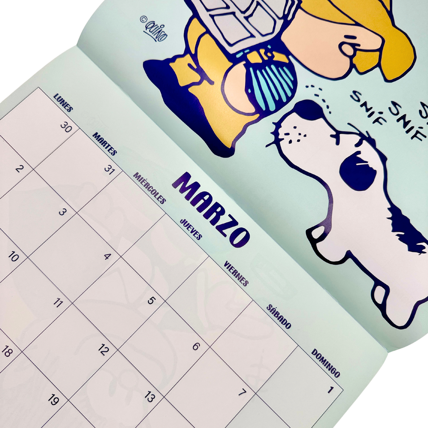 Calendario de Pared 2026 Mafalda