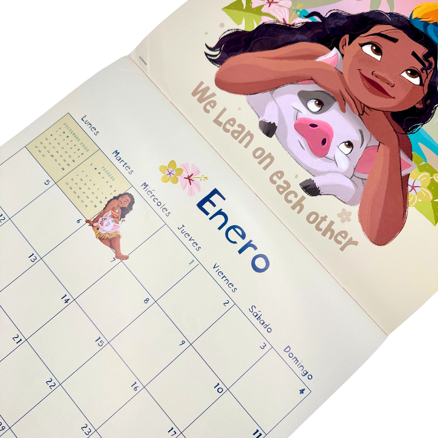 Calendario de Pared 2026 Princesas