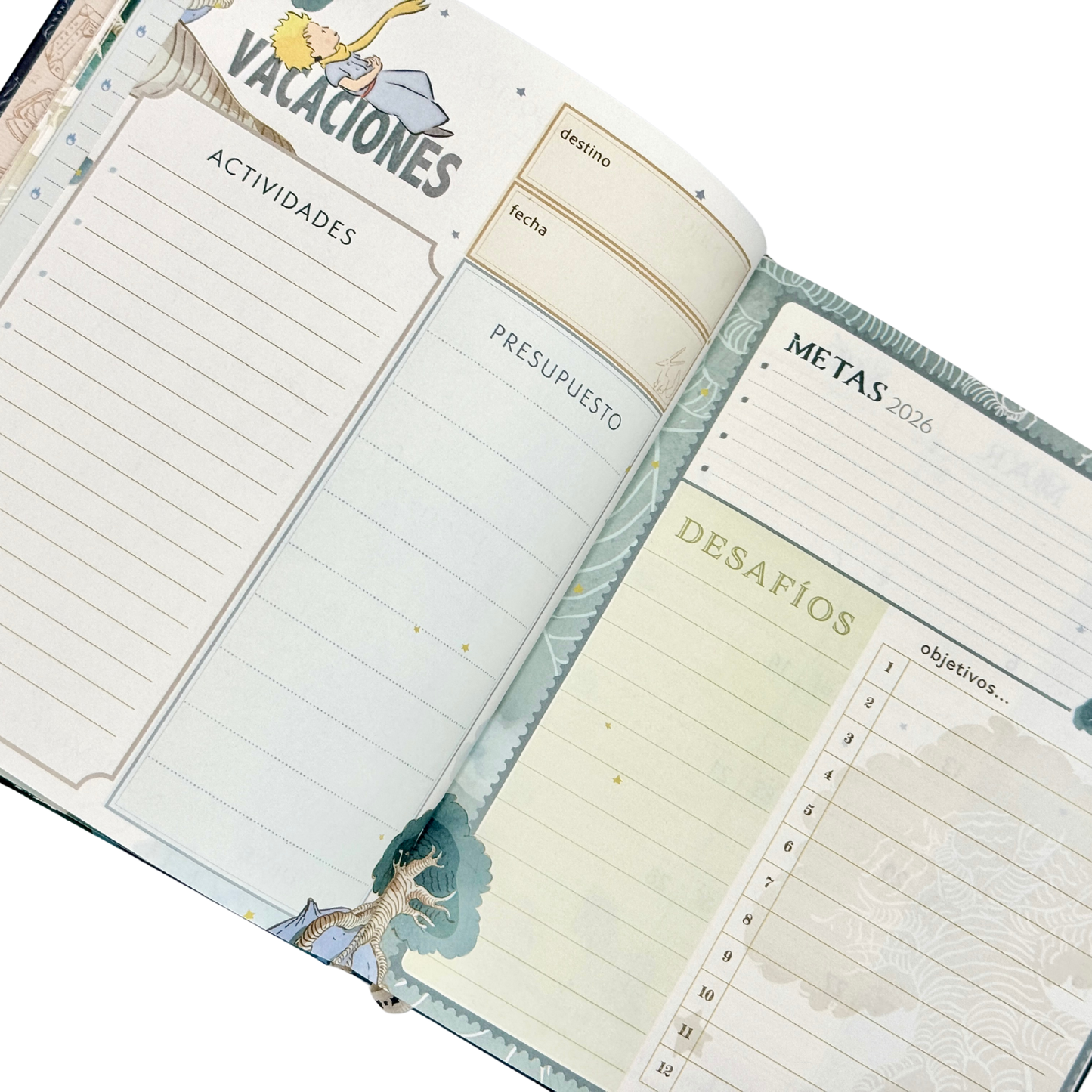 Agenda PP 2026 Principito semanal empastada