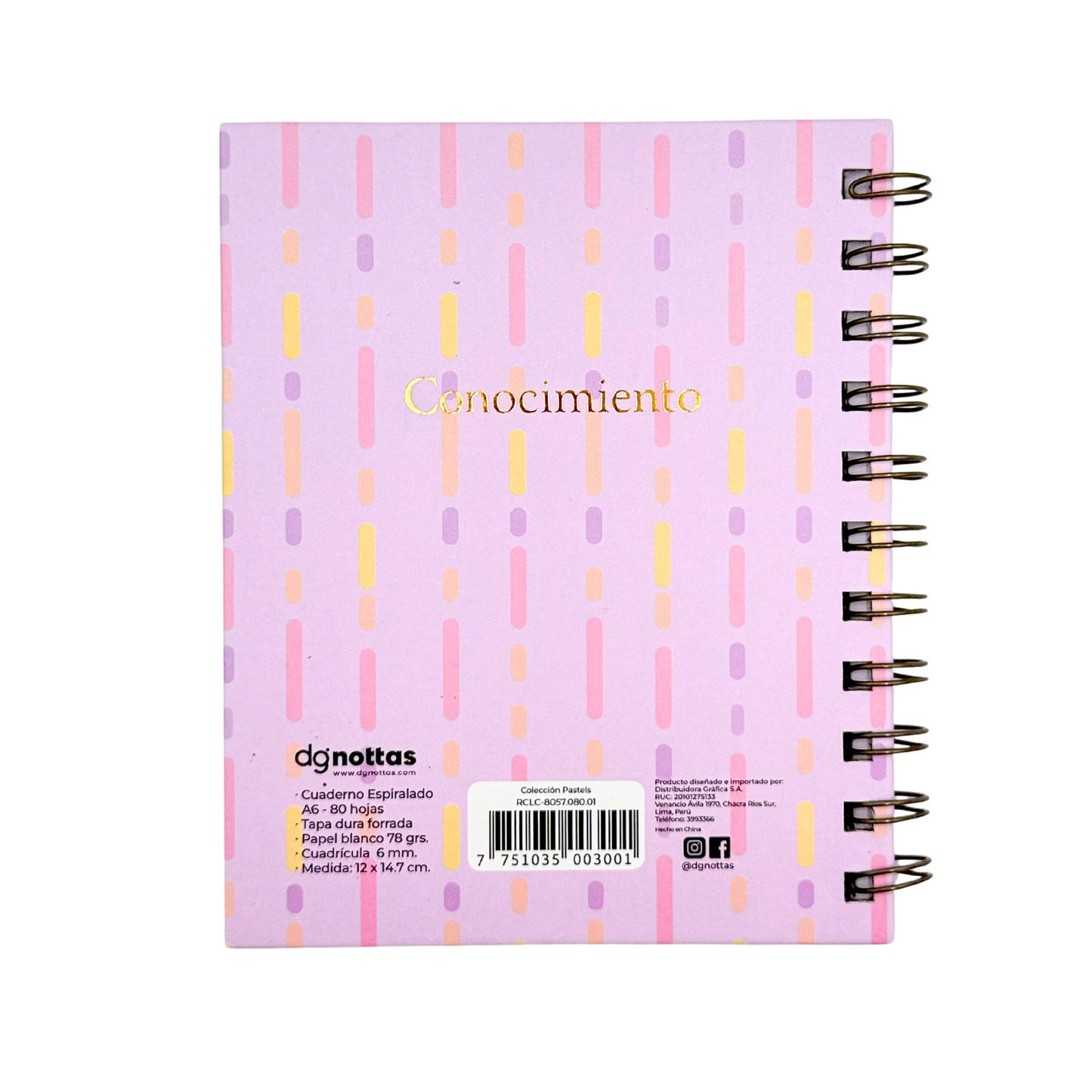 Libreta A6 Pastel (Knowledge)