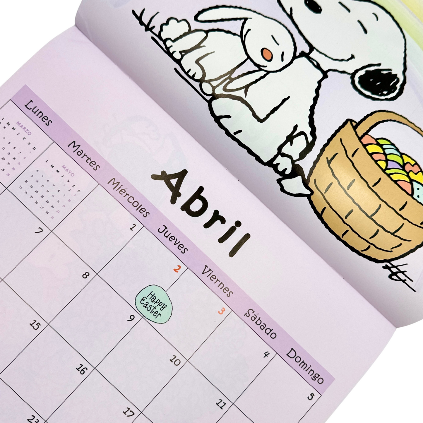 Calendario de Pared 2026 Snoopy