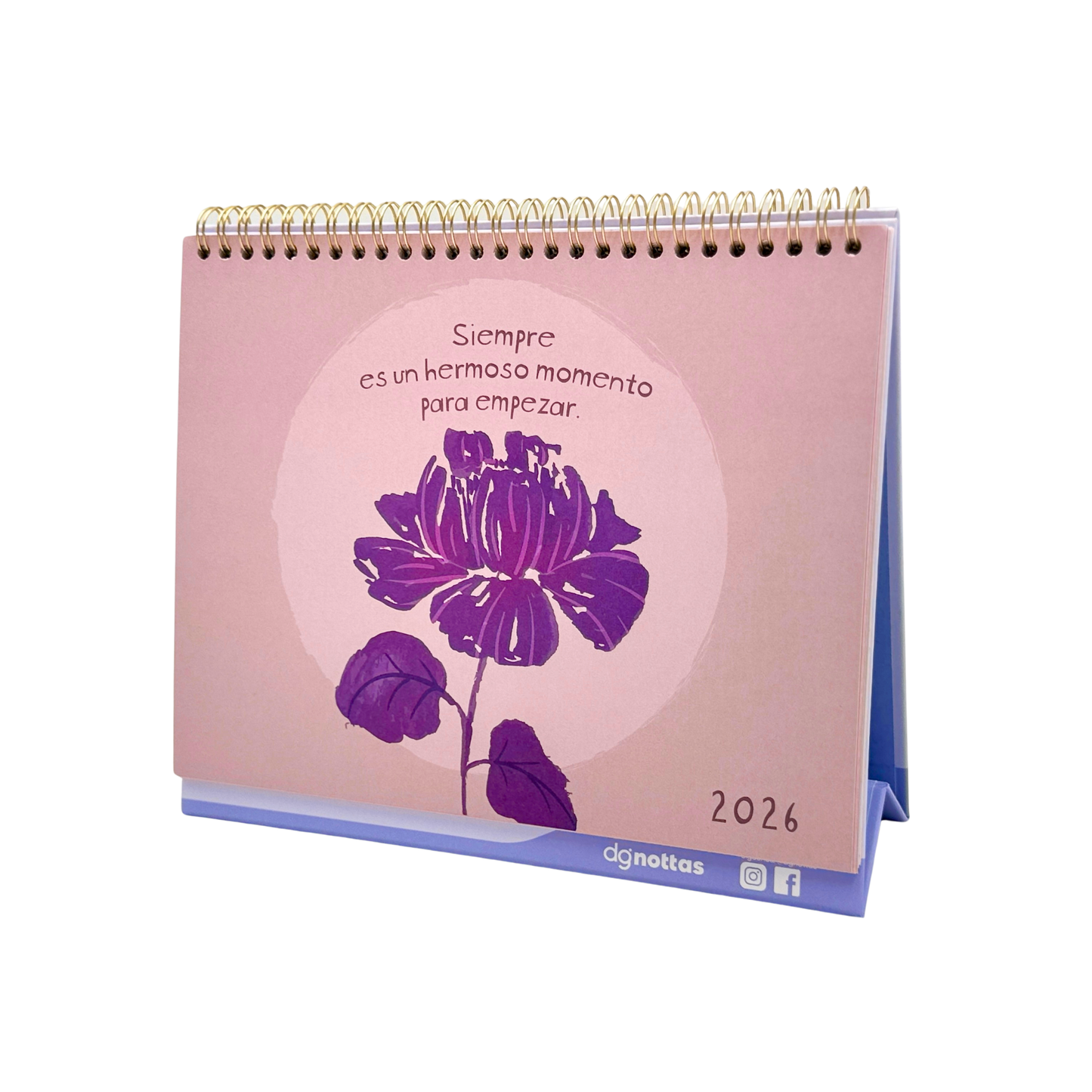 Calendario escritorio 2026 Bloom