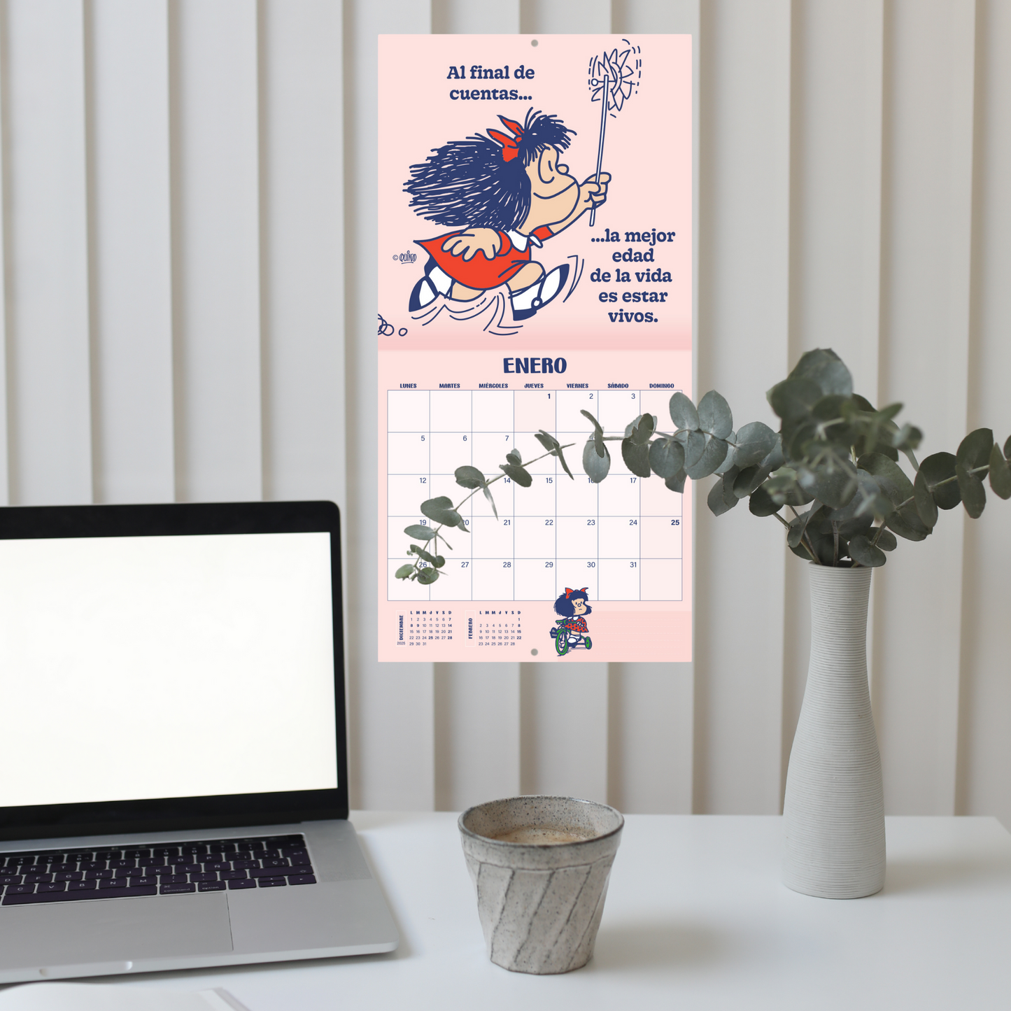 Calendario de Pared 2026 Mafalda