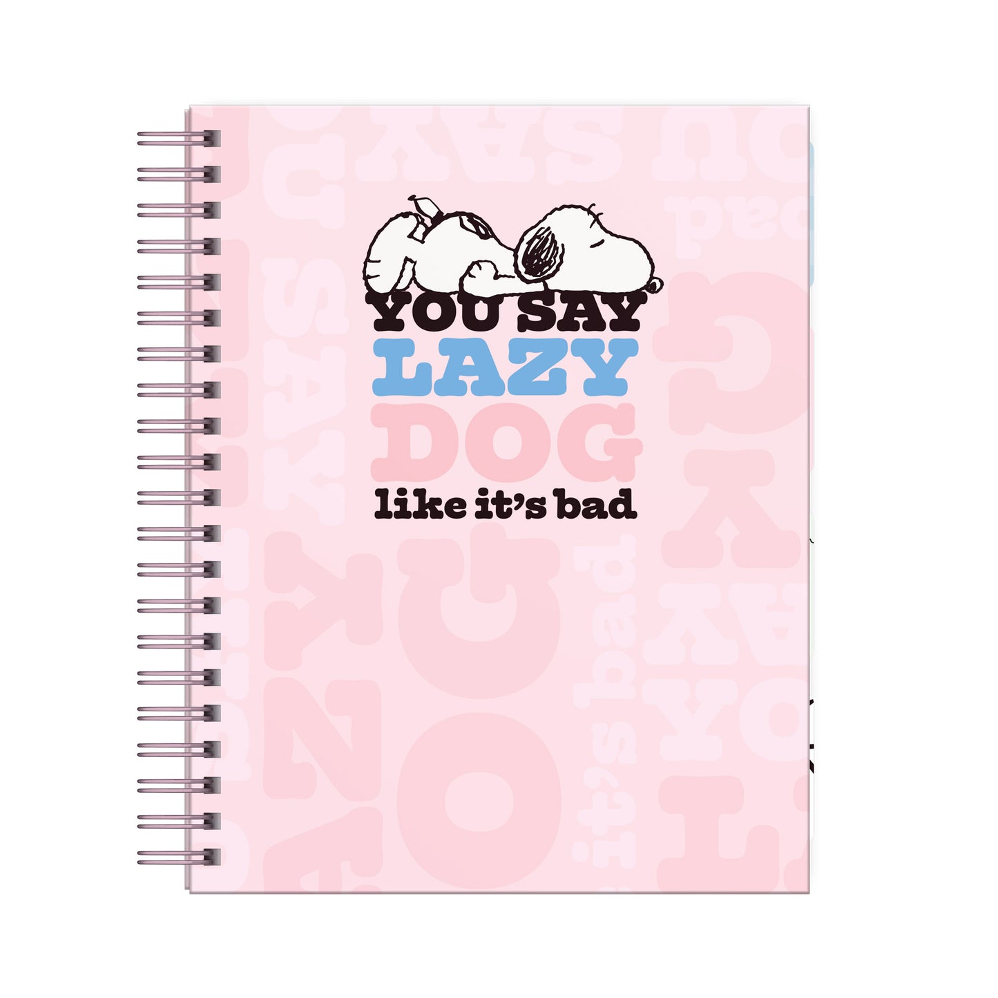 Cuaderno A4 Snoopy Rosa