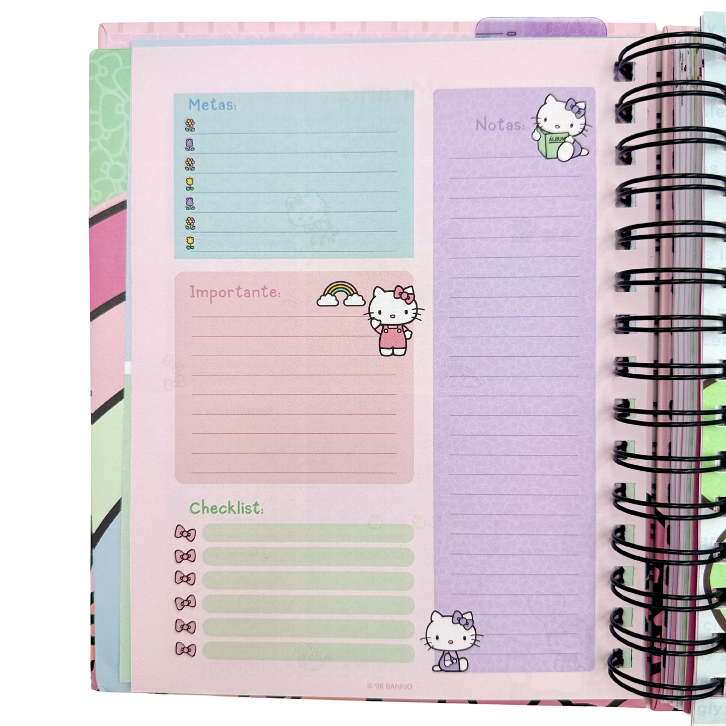 Agenda 2026 Hello Kitty diaria (fucsia)