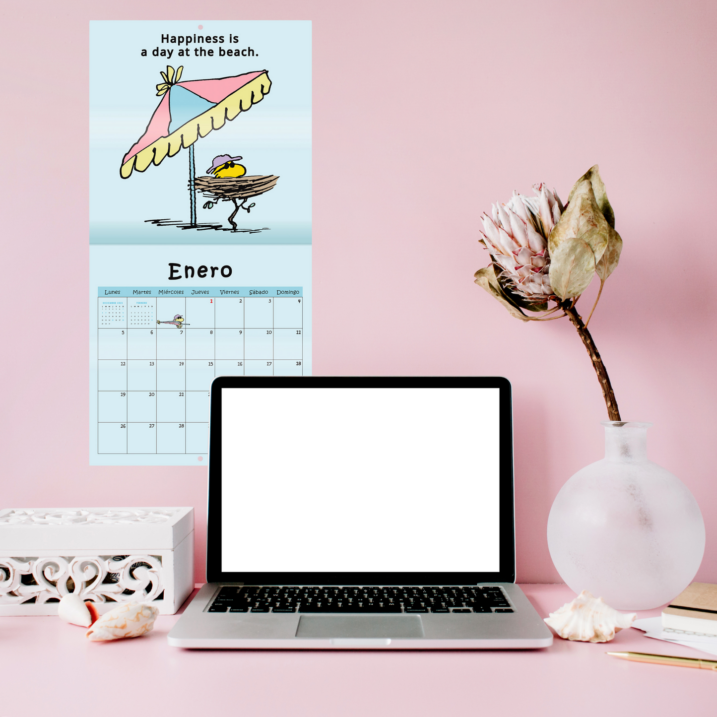 Calendario de Pared 2026 Snoopy