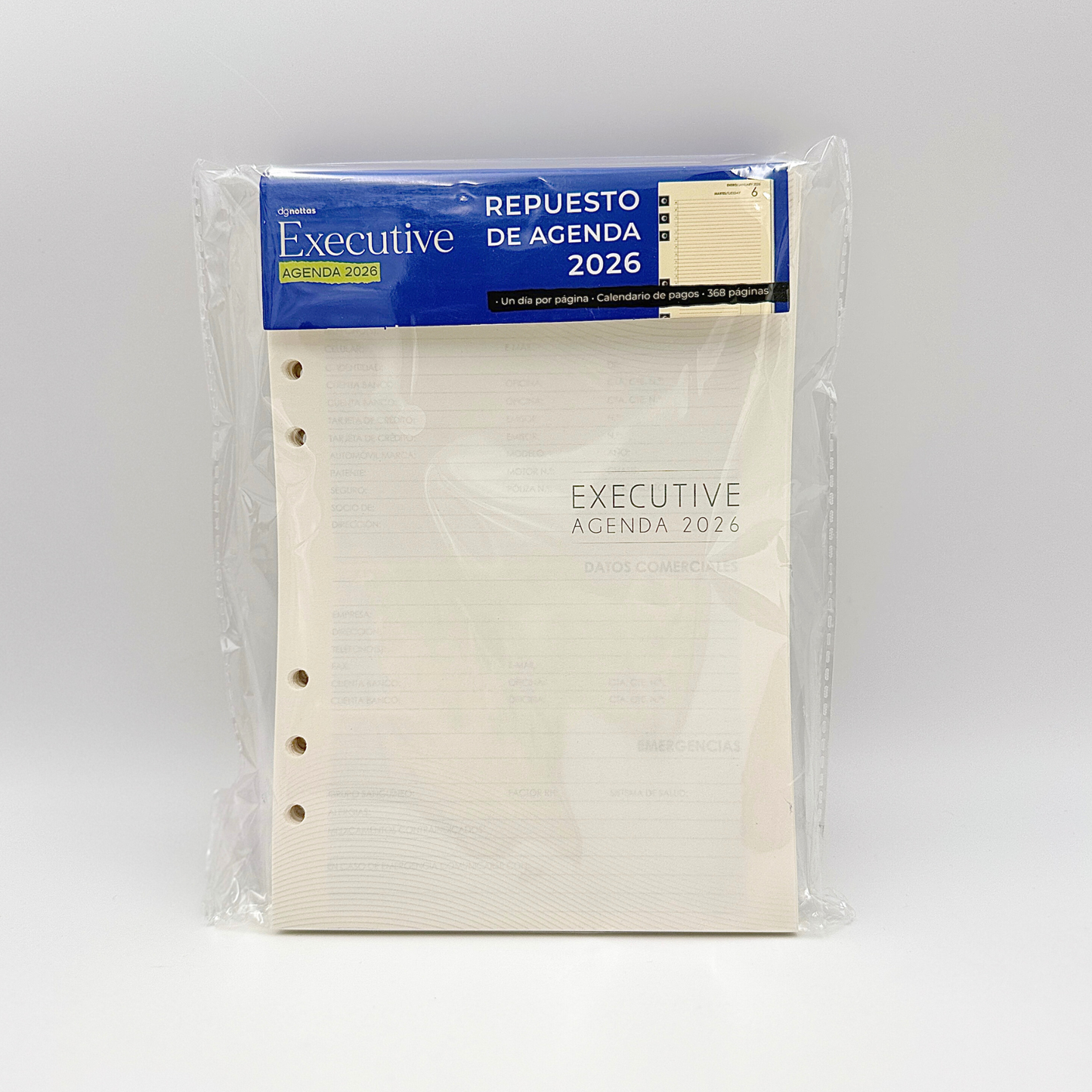 Repuesto Agenda Vip Executive 2026