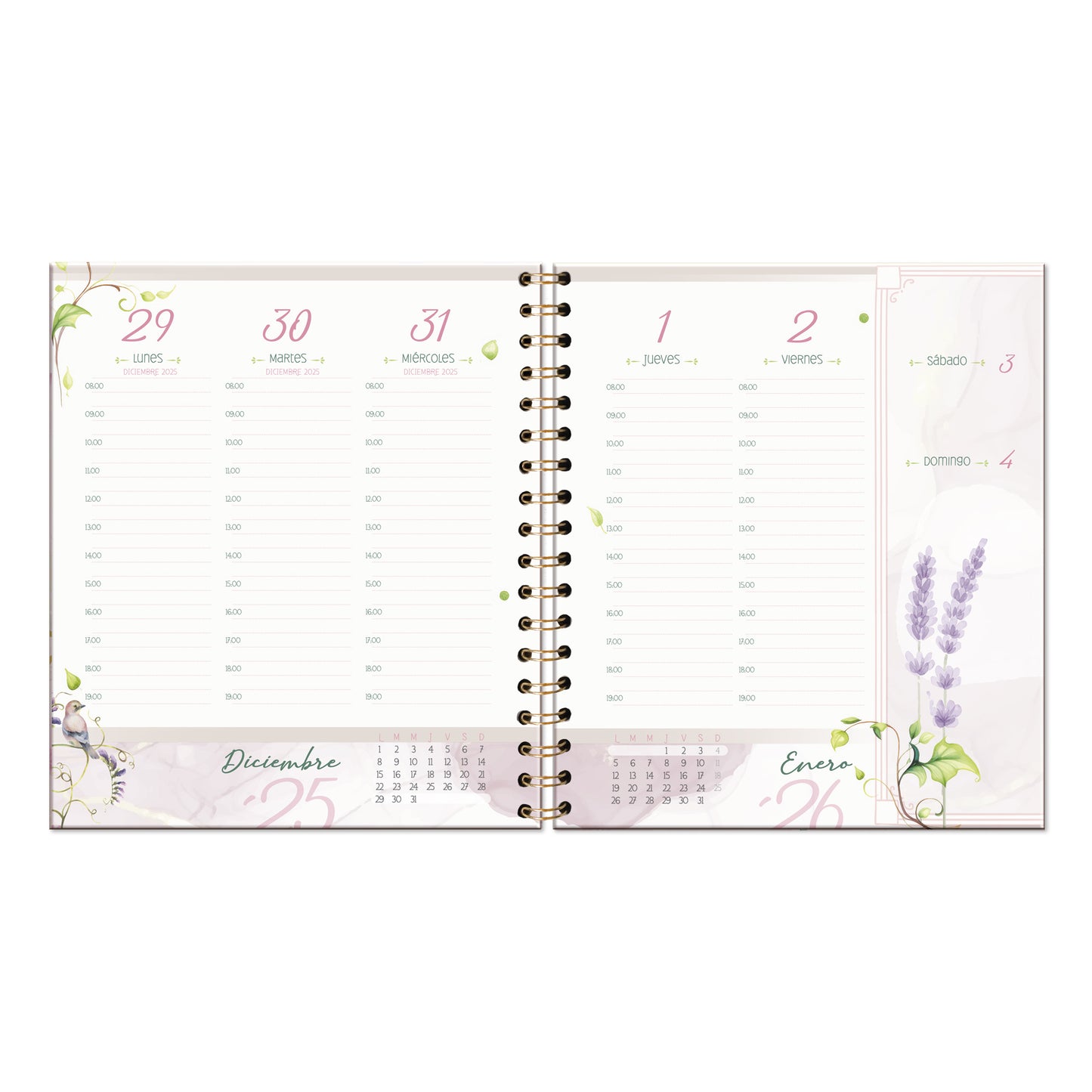 Agenda PP 2026 Floral Semanal