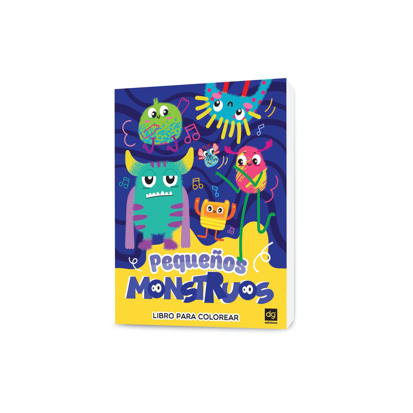 Colorea niños pequeños monstruos