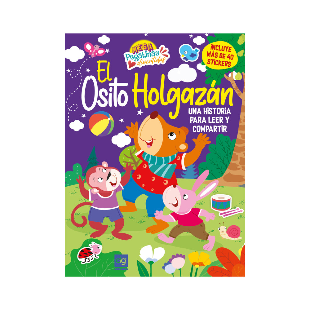 Historias Megapegatinas divertidas El osito holgazan