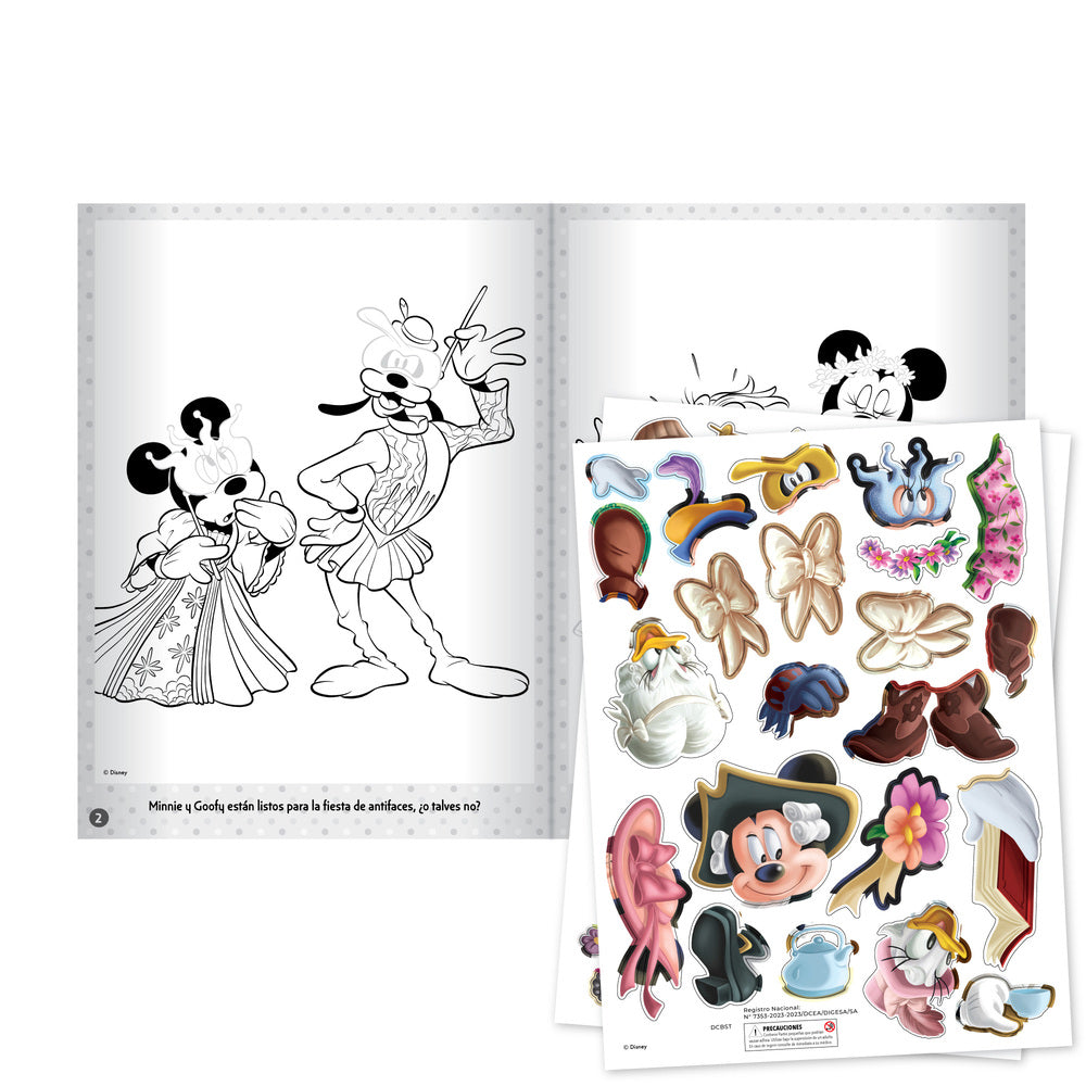 Minnie Mouse Pinta y pega