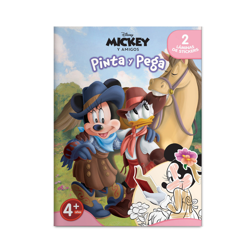 Minnie Mouse Pinta y pega