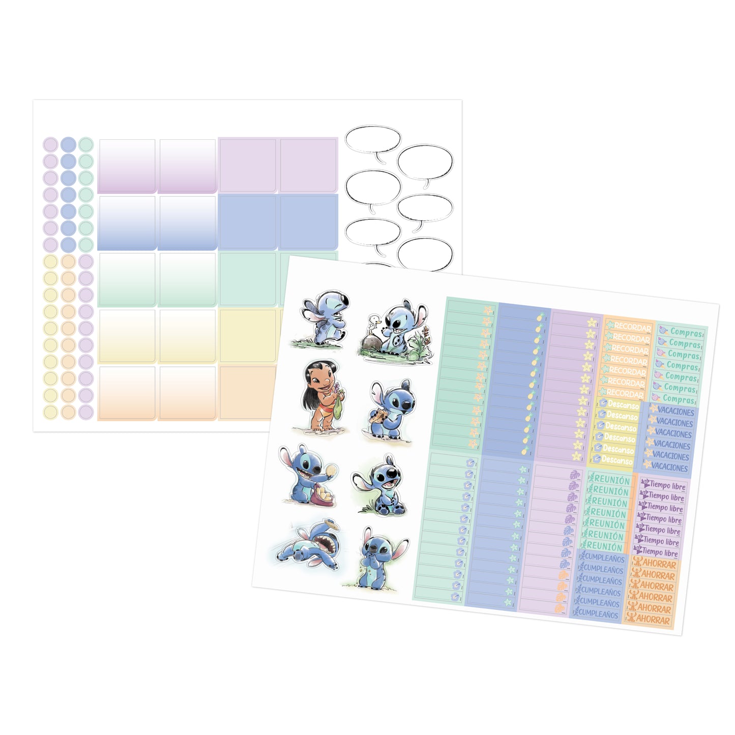 Calendario escritorio 2026 Stitch