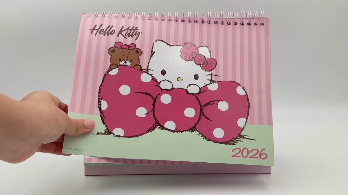 Cargar y reproducir el video en el visor de la galería, Calendario escritorio 2026 Hello Kitty