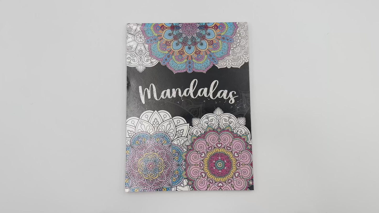 Cargar y reproducir el video en el visor de la galería, Glitter Mandala colorear