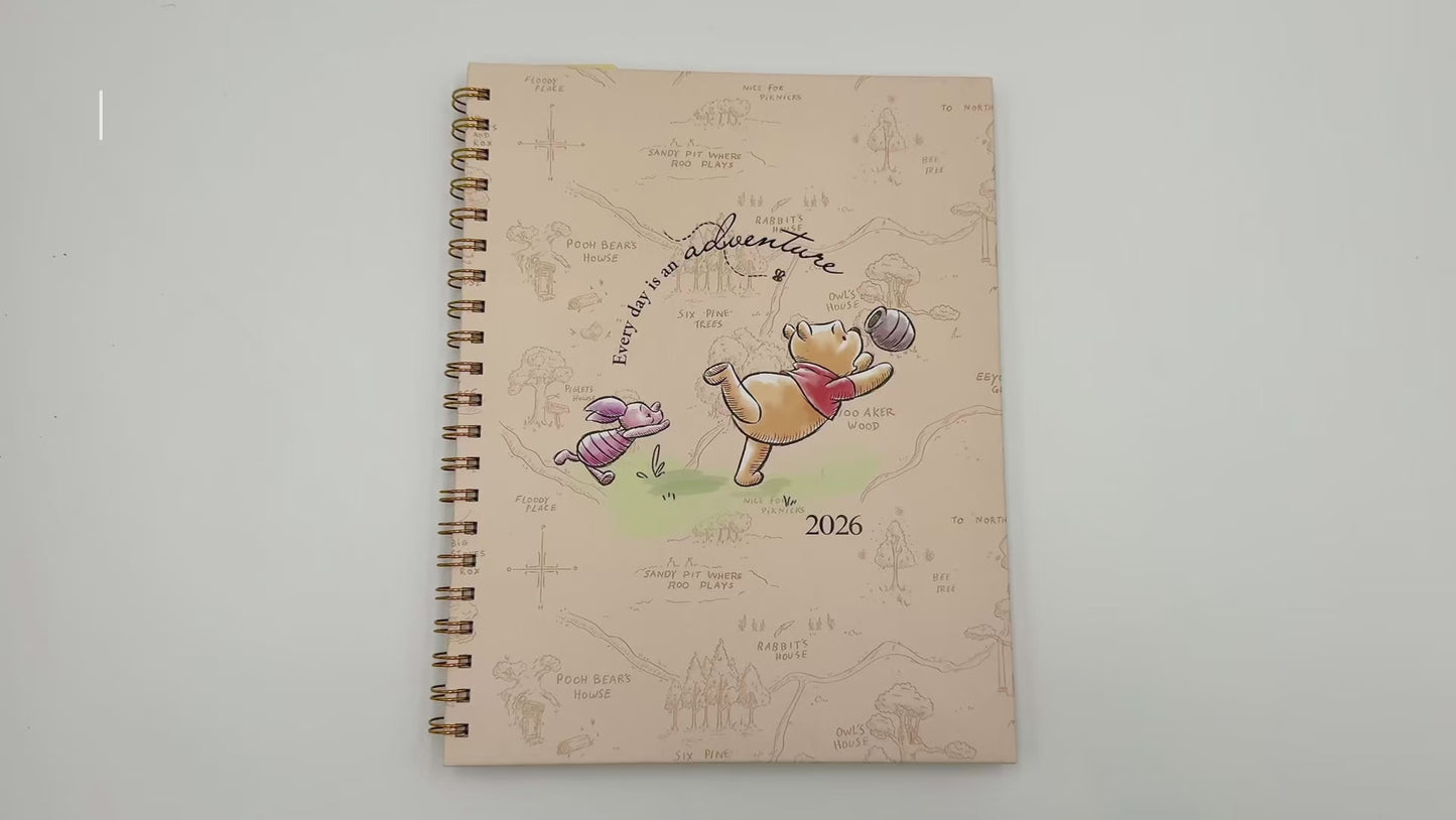 Cargar y reproducir el video en el visor de la galería, Brief Planner 2026 Winnie Pooh