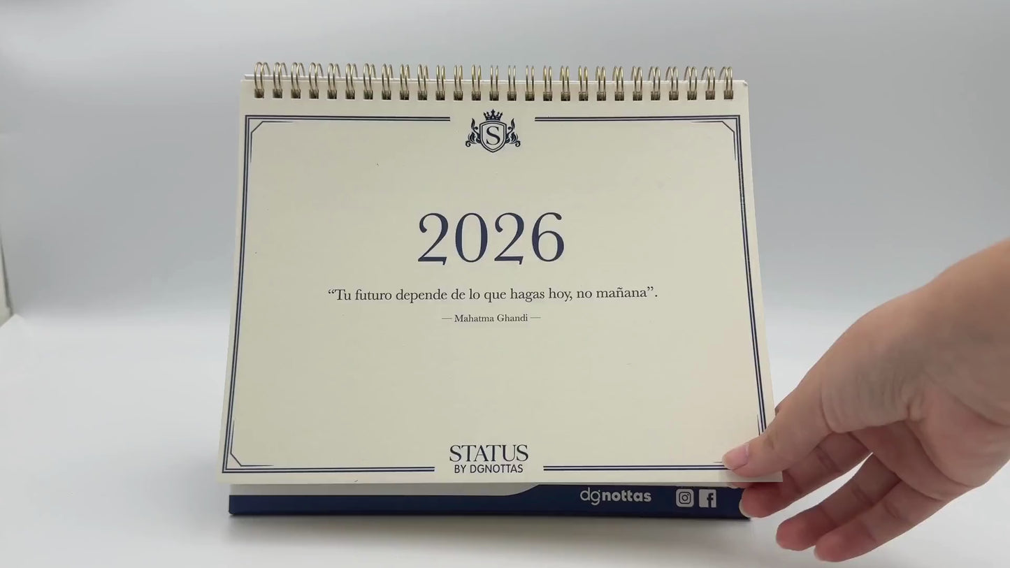 Cargar y reproducir el video en el visor de la galería, Calendario escritorio 2026 ejecutivo