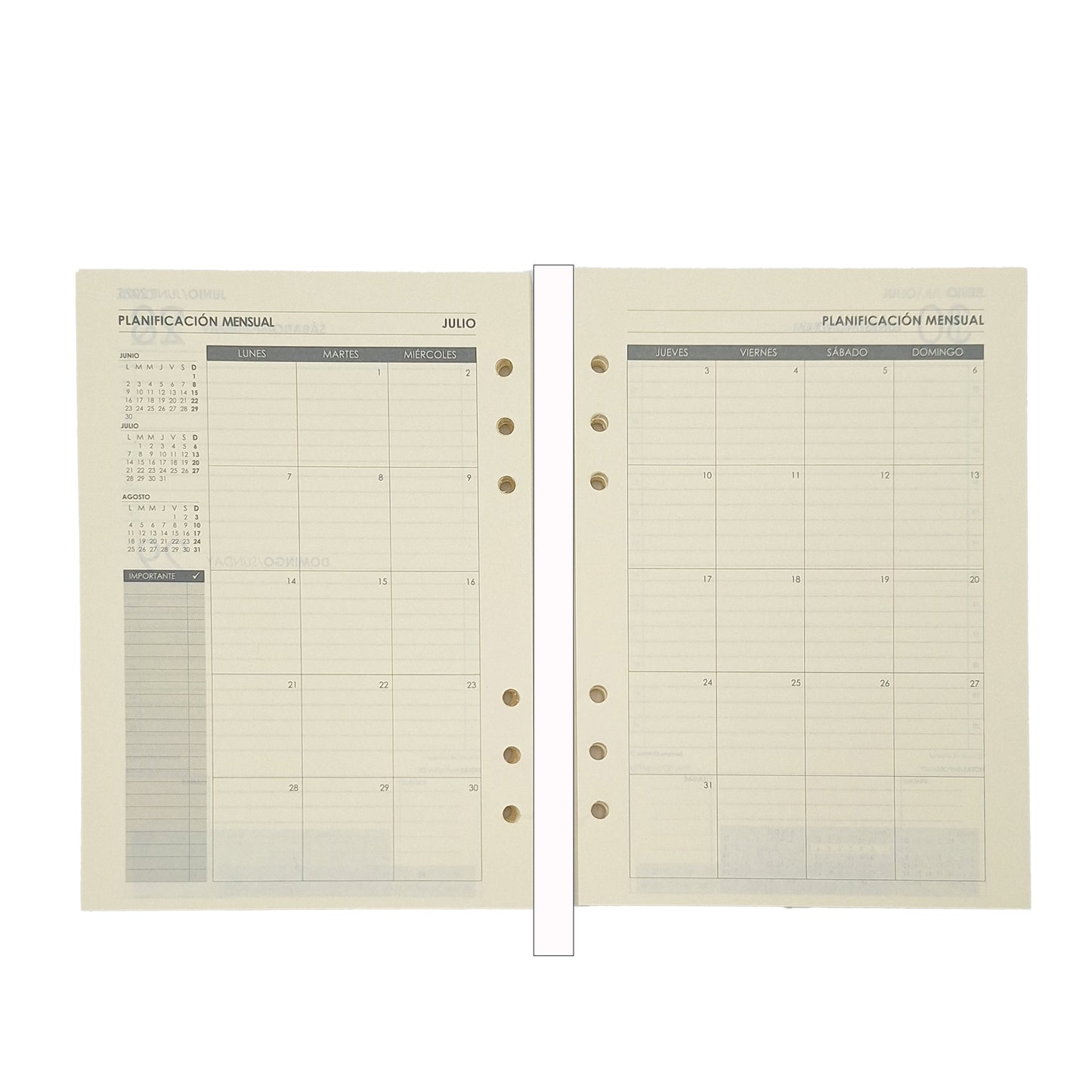 Repuesto Agenda Vip Executive 2026