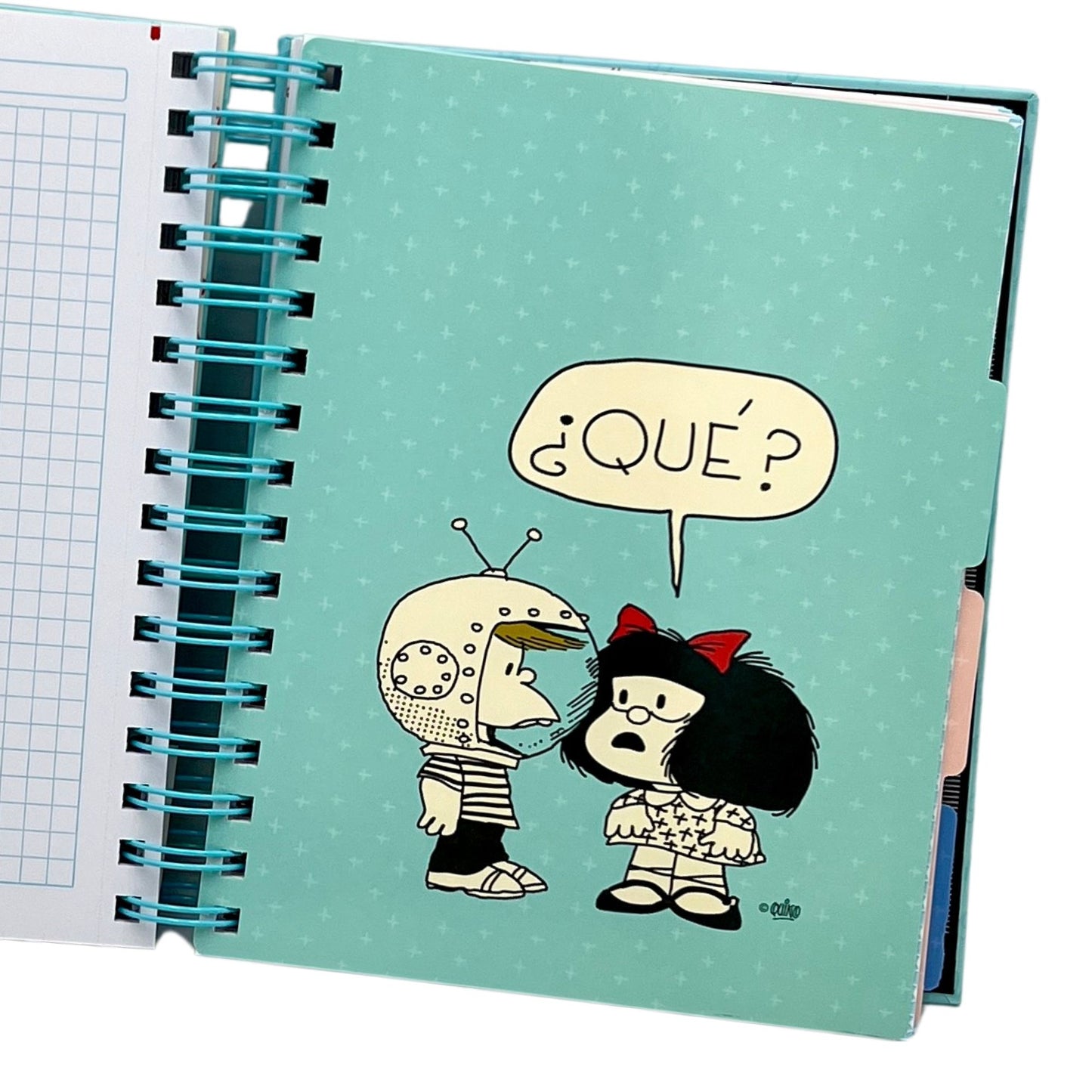 Cuaderno A5 Mafalda rosado pastel