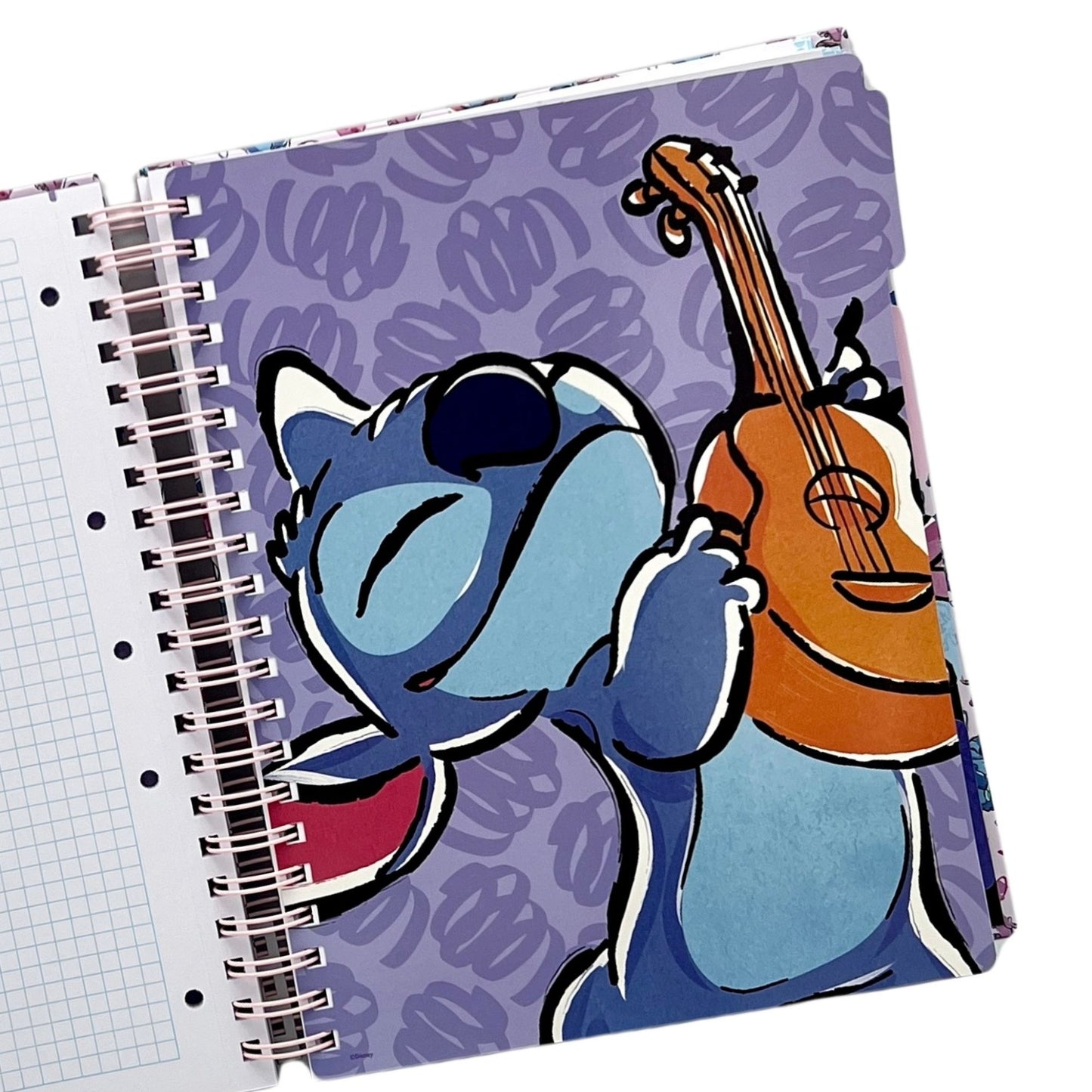 Cuaderno A4 Stitch rosado patron