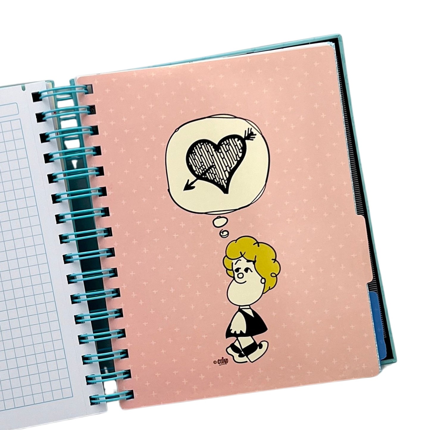 Cuaderno A5 Mafalda celeste