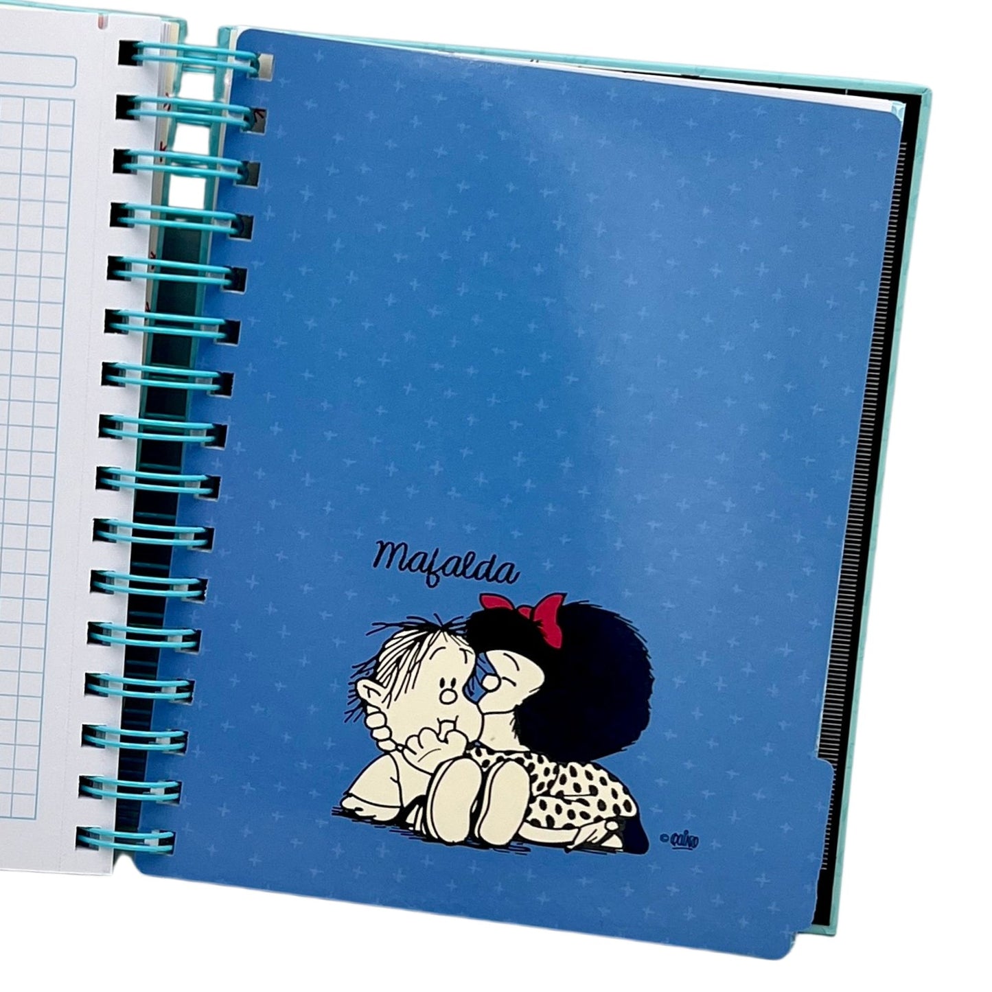 Cuaderno A5 Mafalda celeste