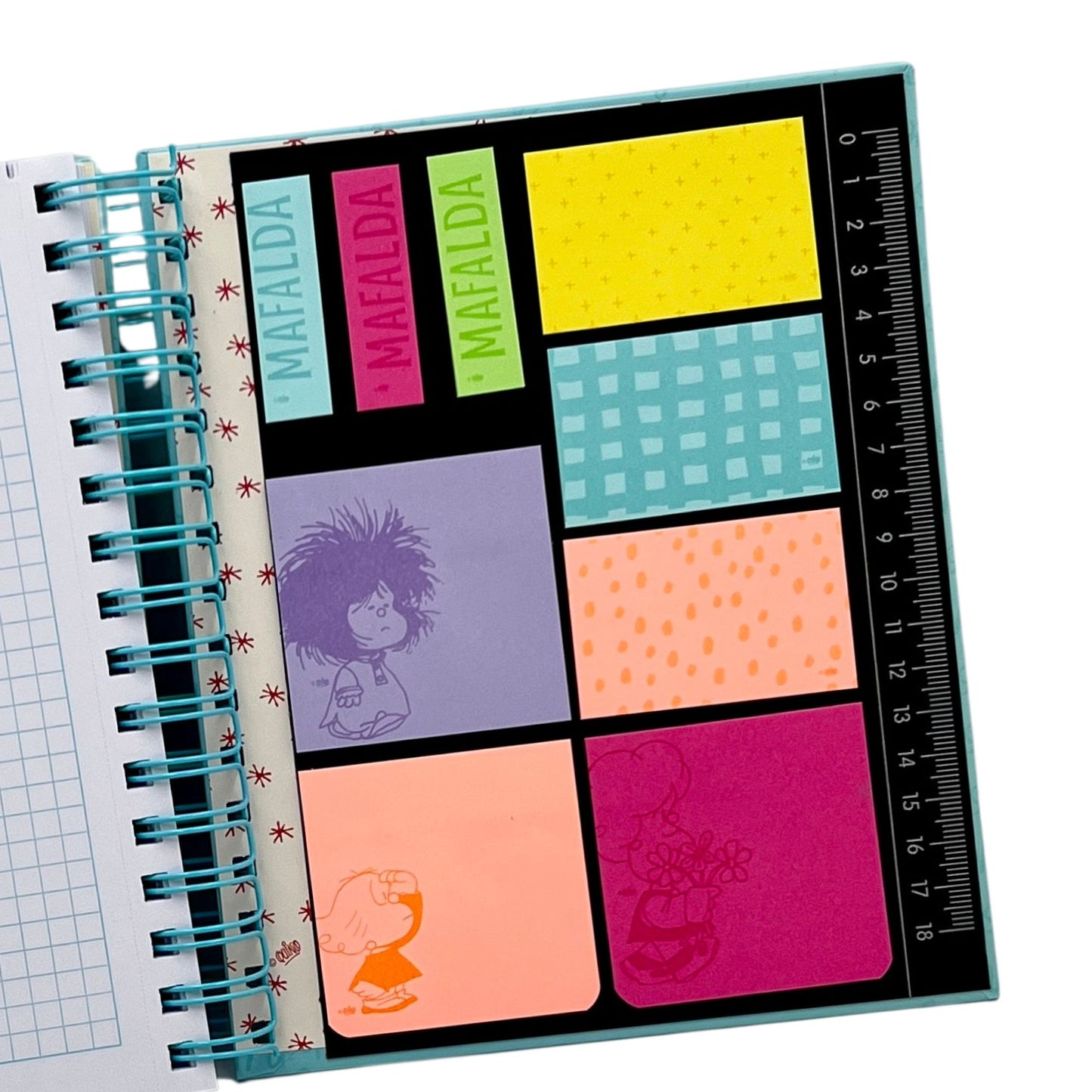 Cuaderno A5 Mafalda rojo