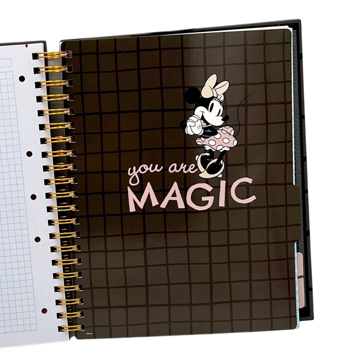 Cuaderno A4 Disney minnie rosado con puntos