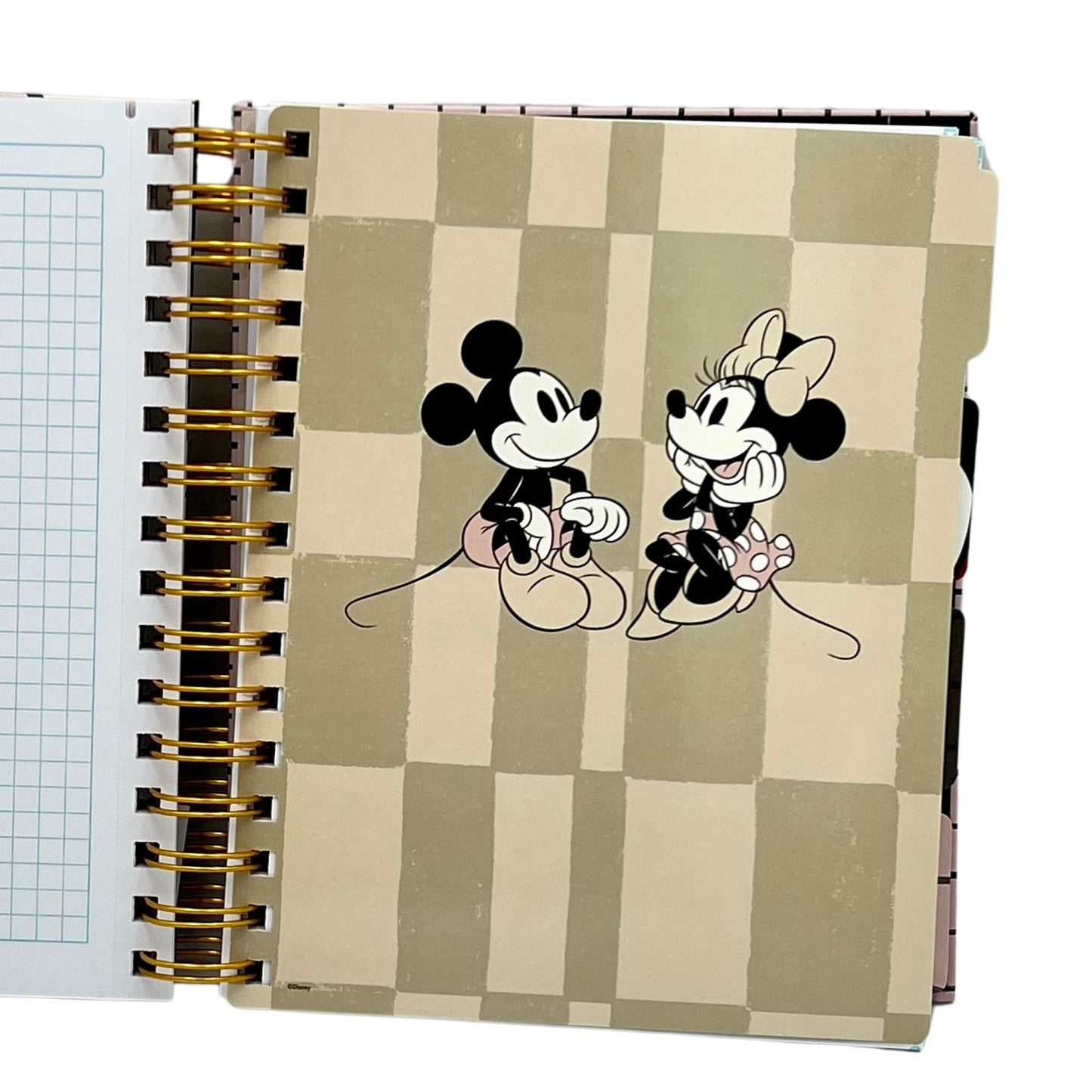Cuaderno A5 Disney Mickey crema y negro