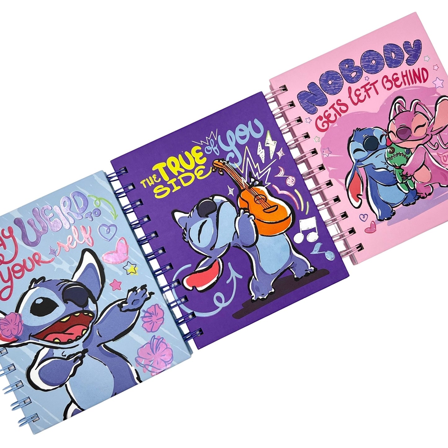 Libreta A6 Stitch celeste