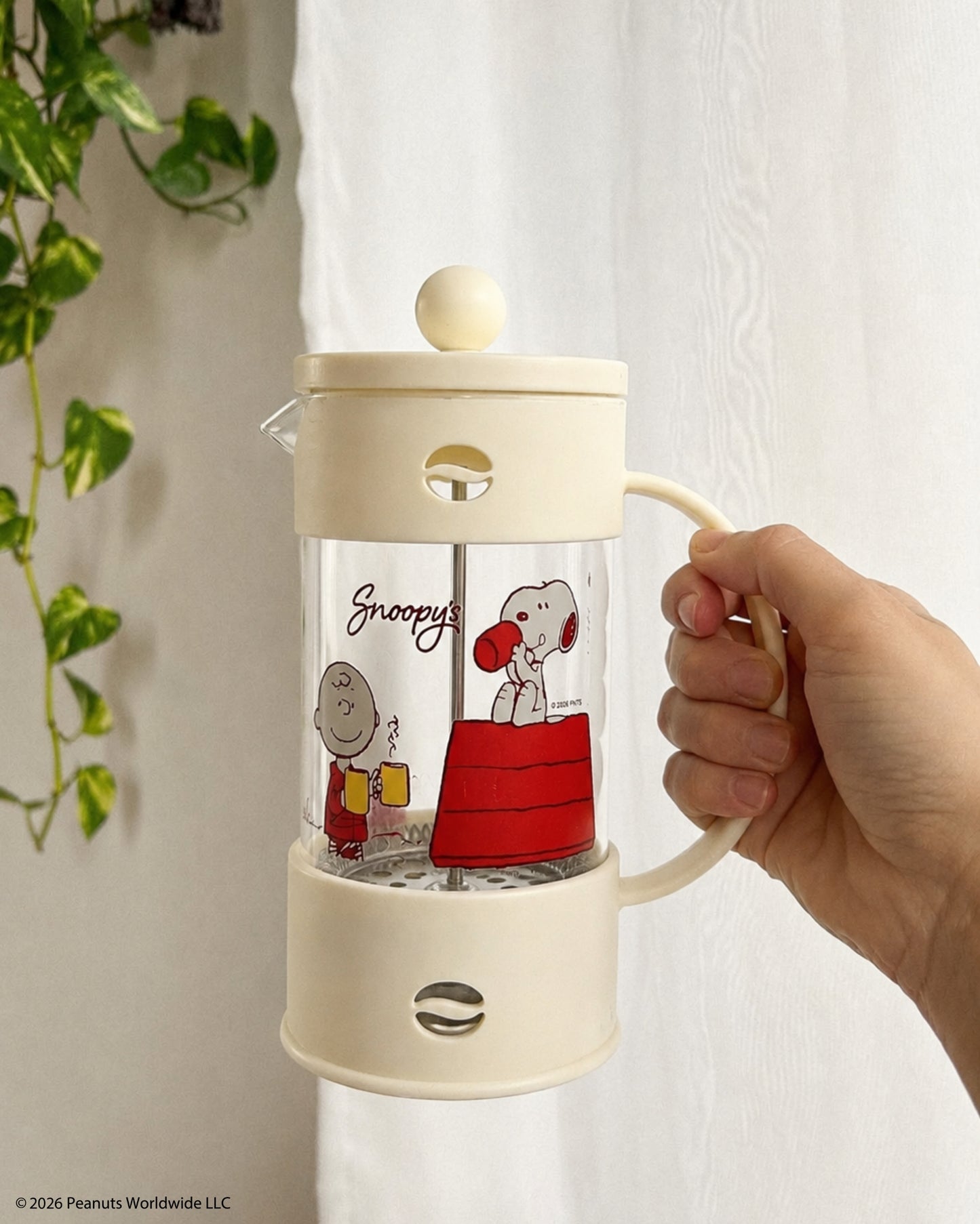 Cafetera prensa francesa Snoopy