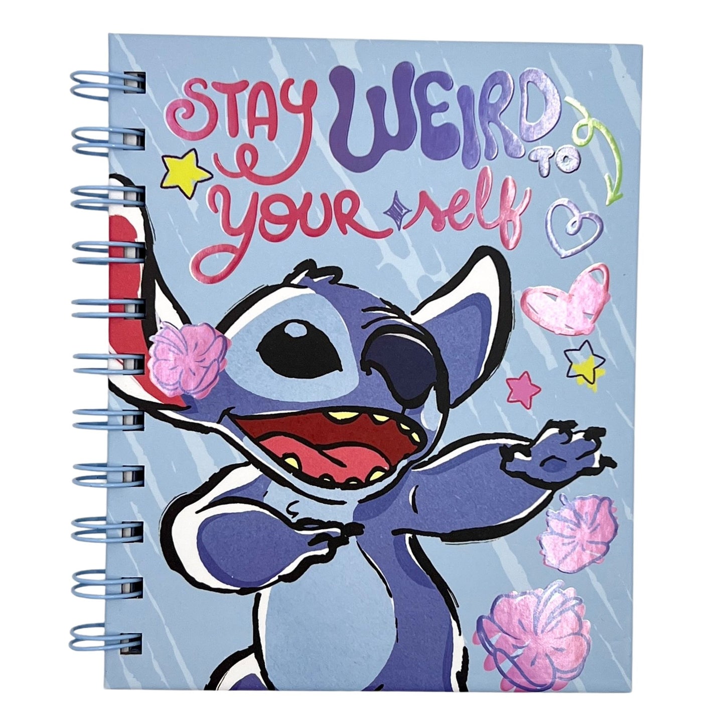 Libreta A6 Stitch celeste