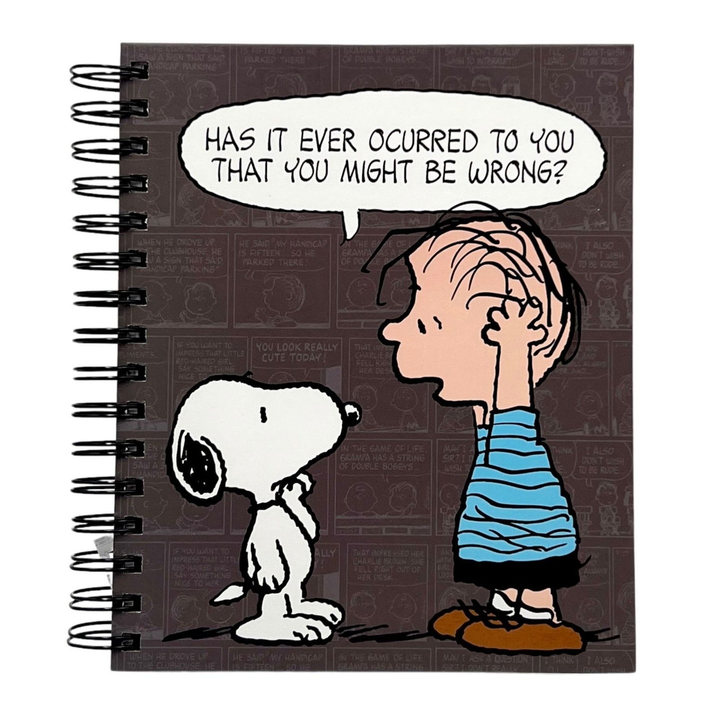 Cuaderno A5 Snoopy negro