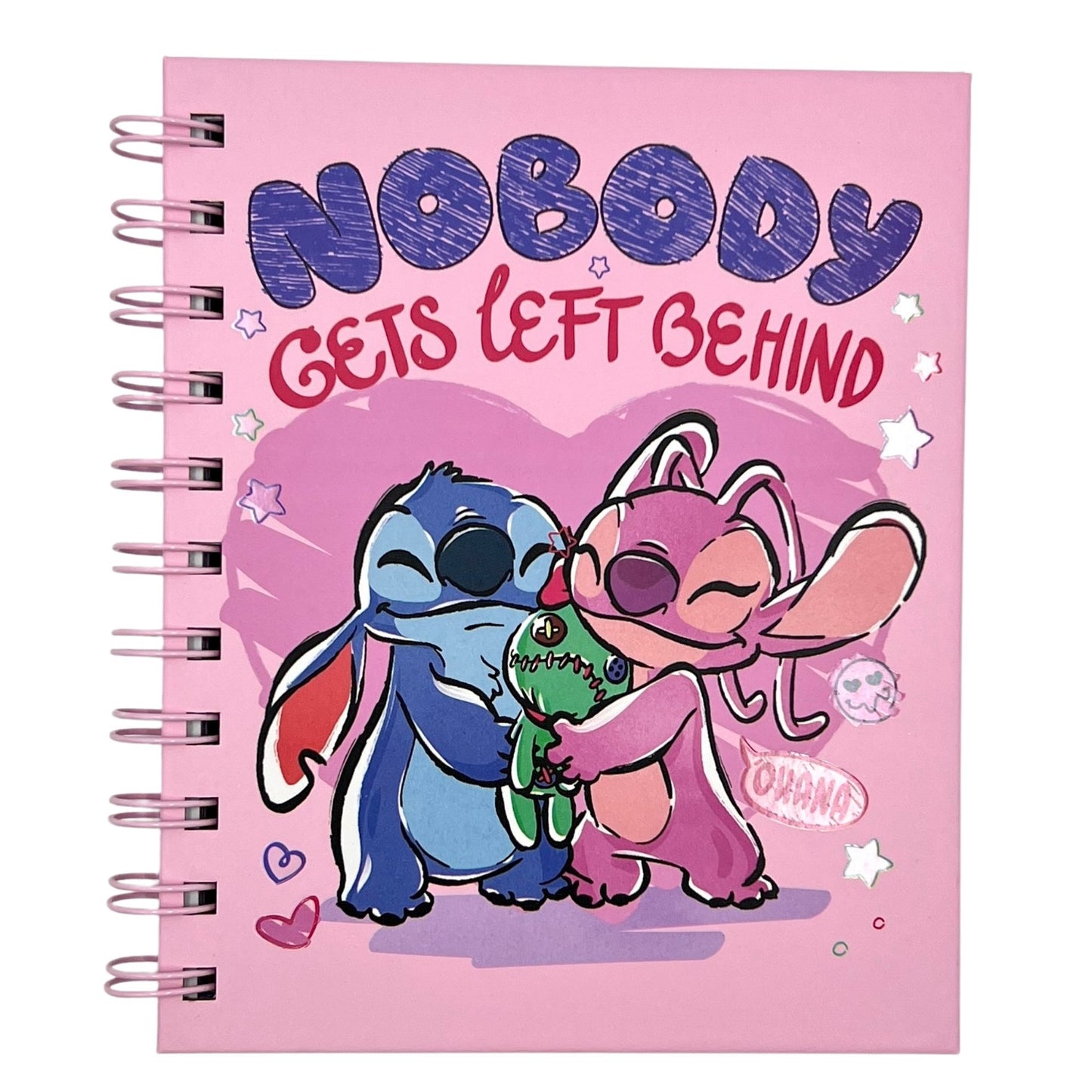 Libreta A6 Stitch rosado