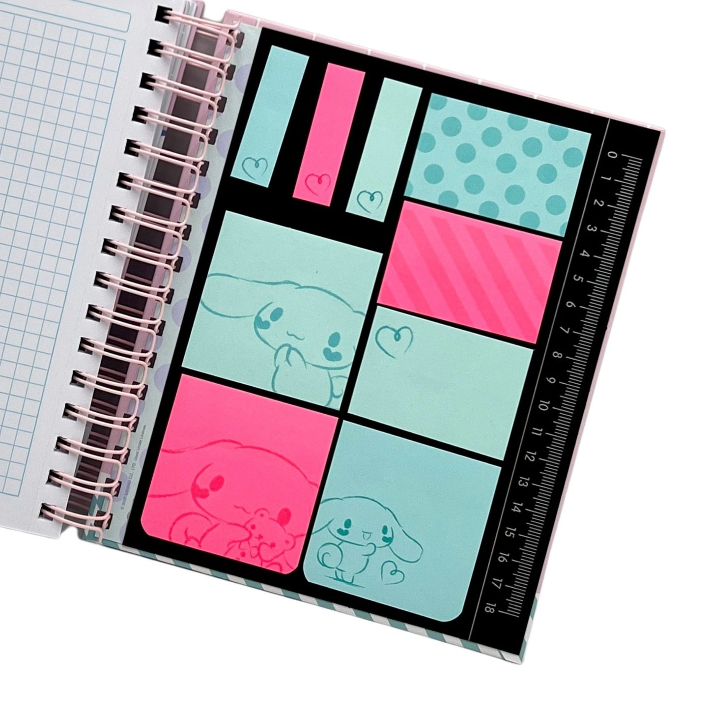 Cuaderno A5 Cinnamoroll modelo 1 rosado