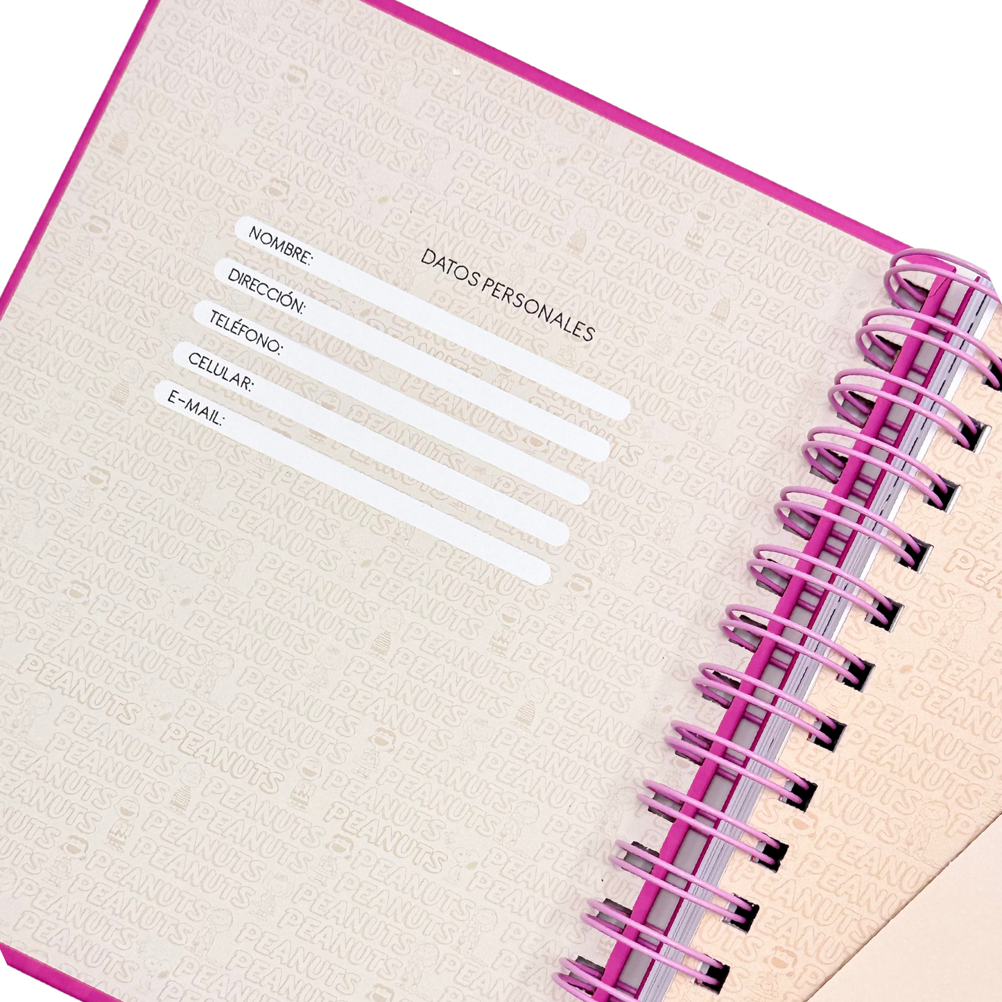 Cuaderno A5 Snoopy (fucsia)