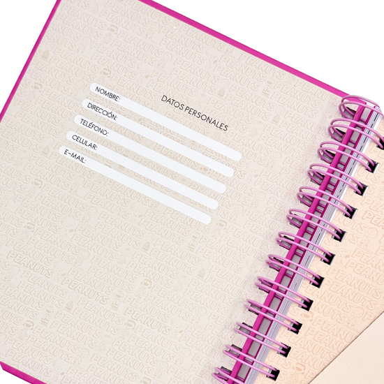 Cuaderno A5 Snoopy (fucsia)