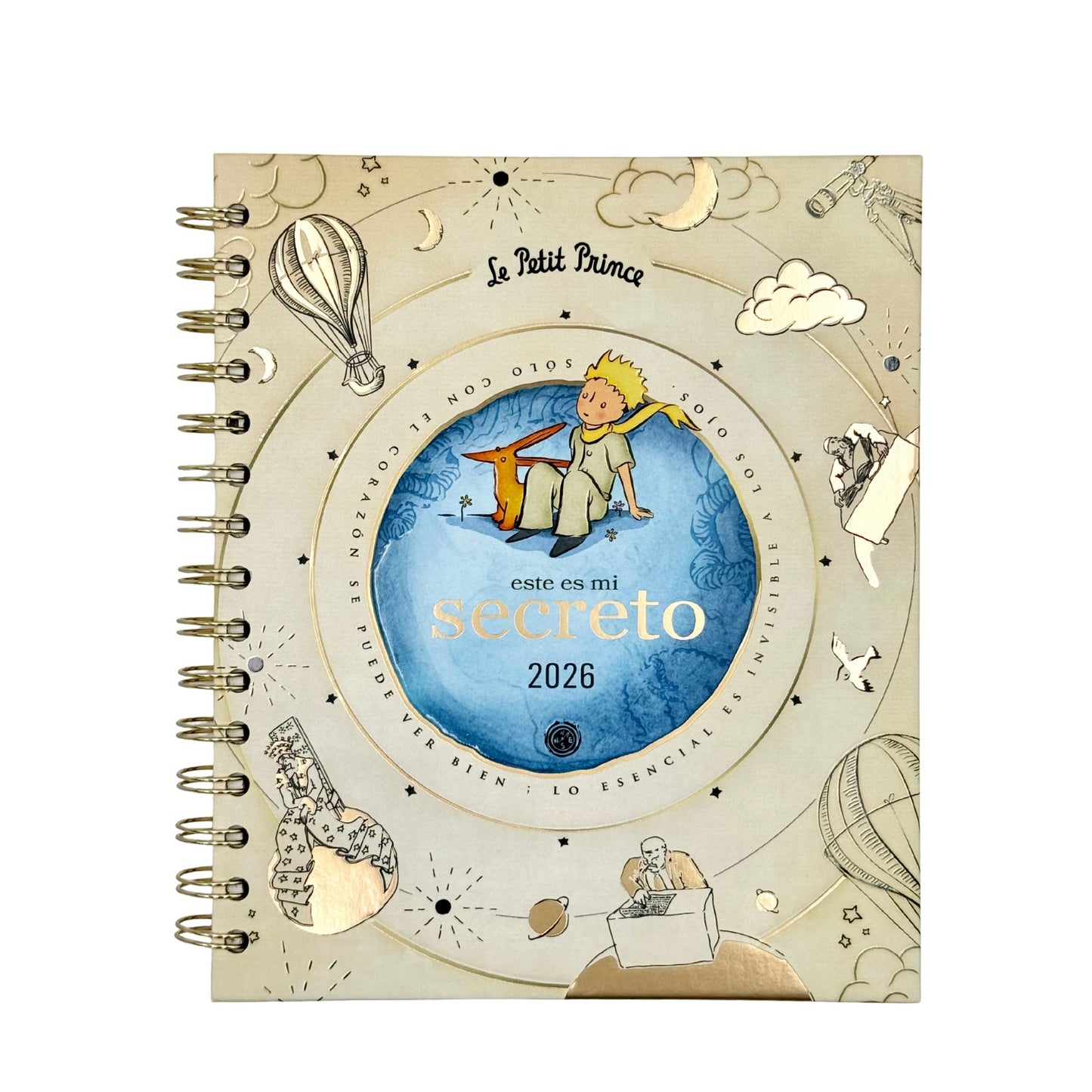 Agenda PP 2026 Principito semanal espiralada