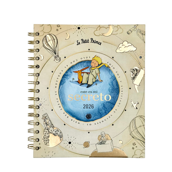 Agenda PP 2026 Principito semanal espiralada