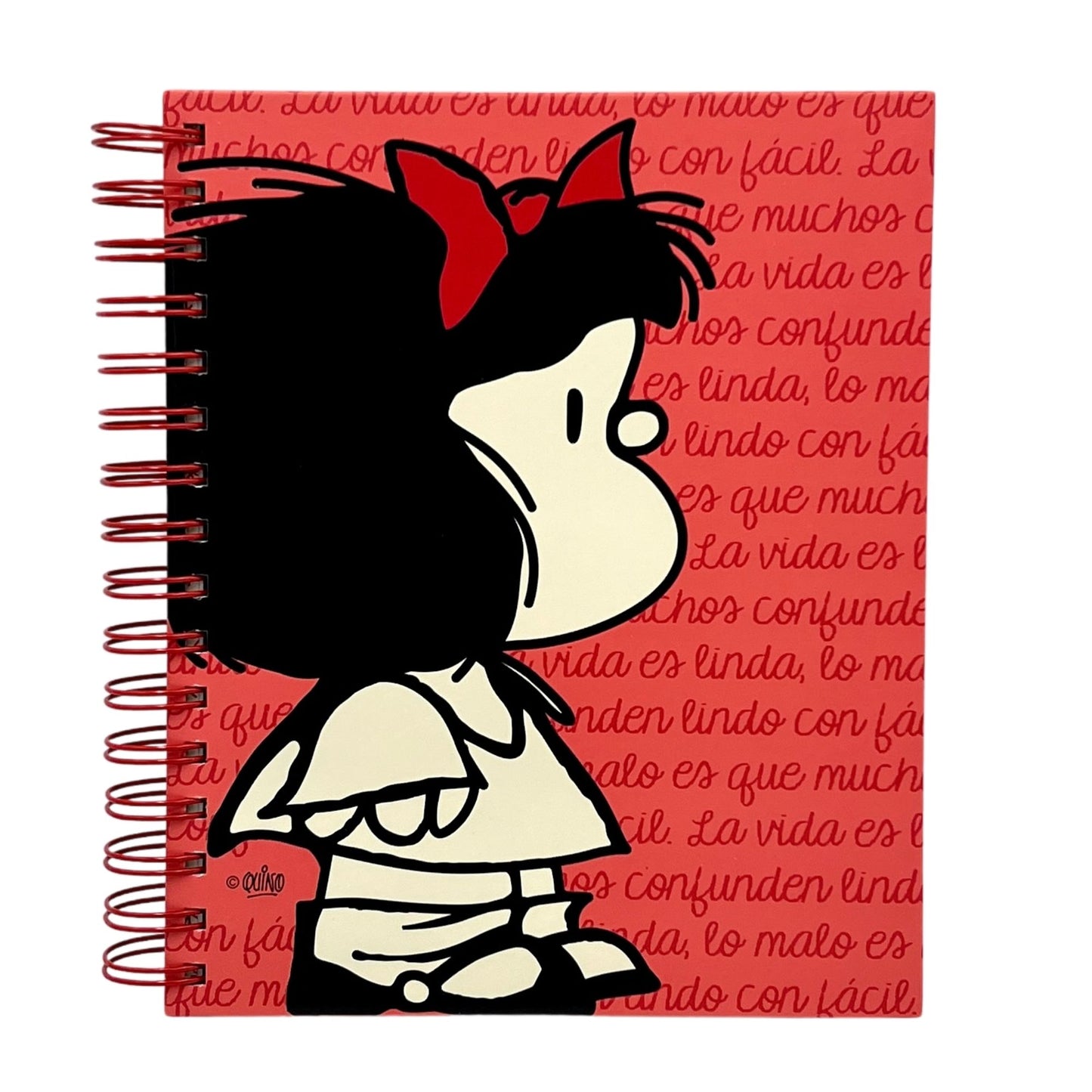 Cuaderno A5 Mafalda rojo