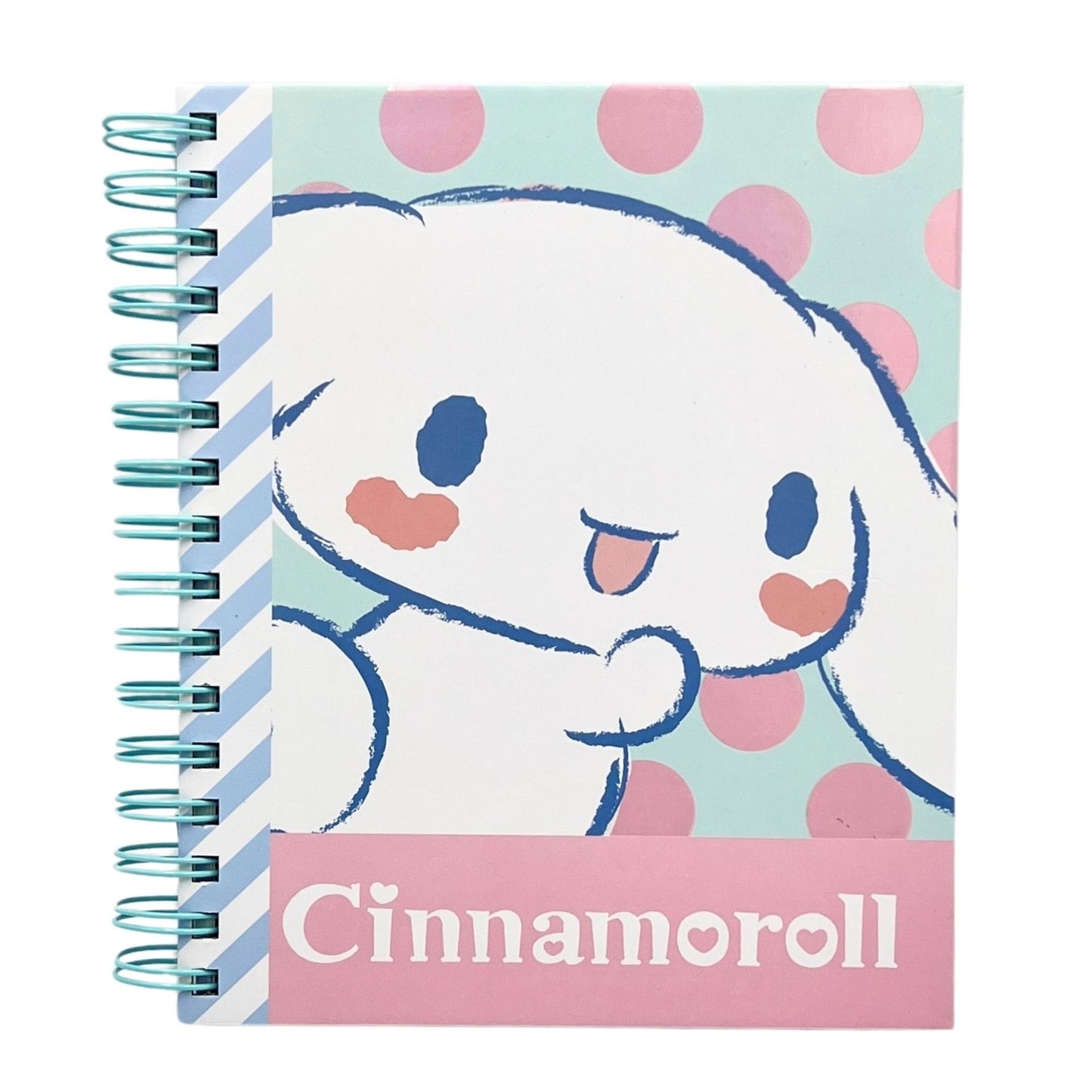 Cuaderno A5 Cinnamoroll modelo 1 rosado y celeste