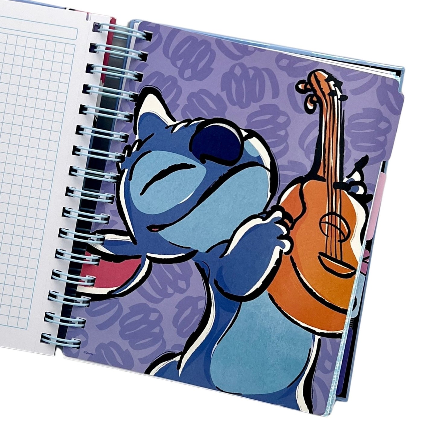 Cuaderno A5 Stitch celeste
