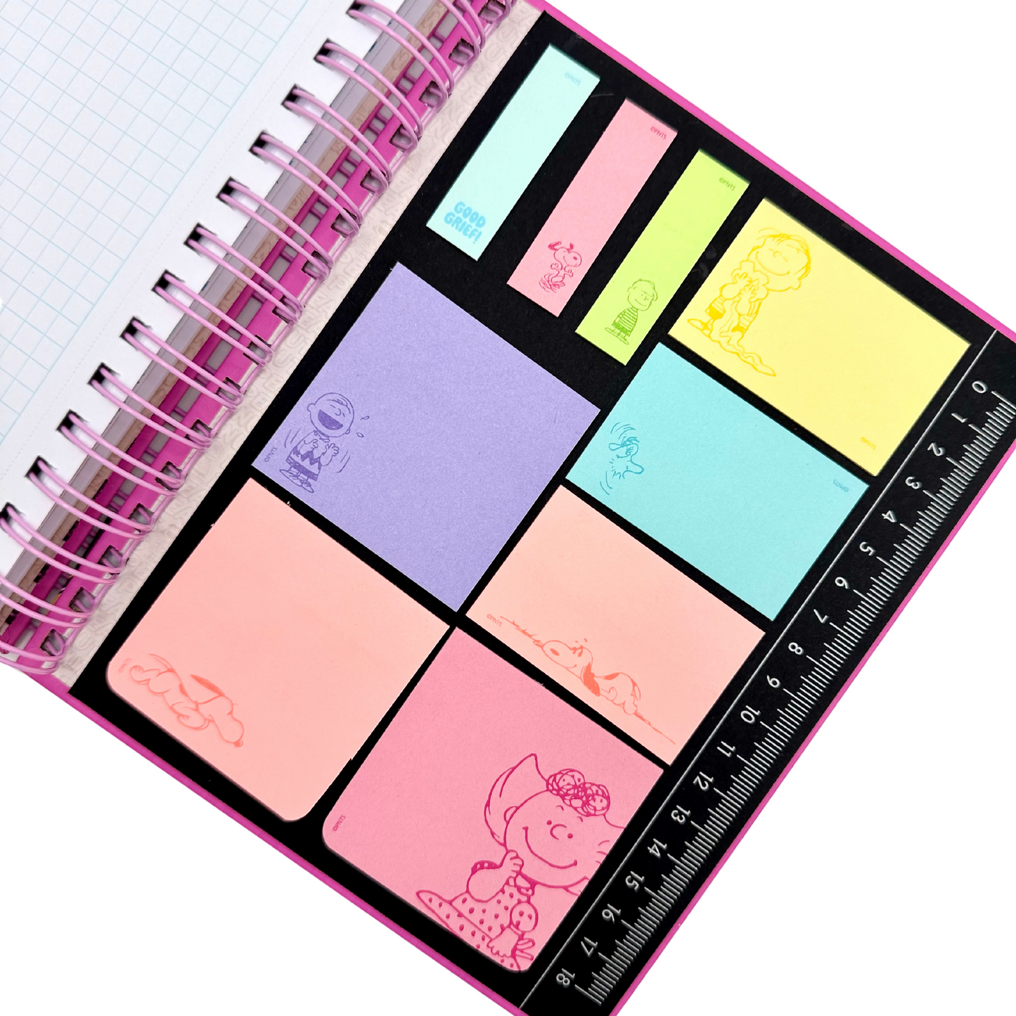 Cuaderno A5 Snoopy (fucsia)