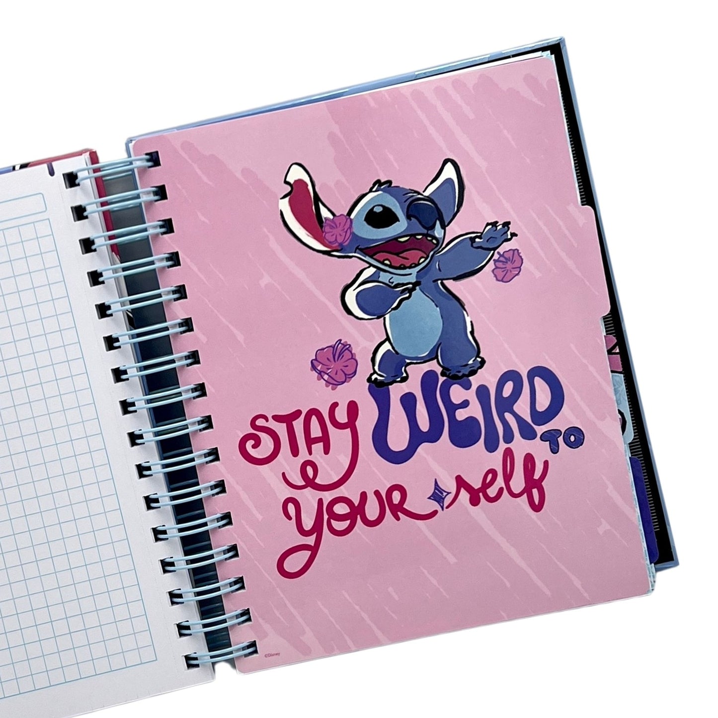 Cuaderno A5 Stitch celeste