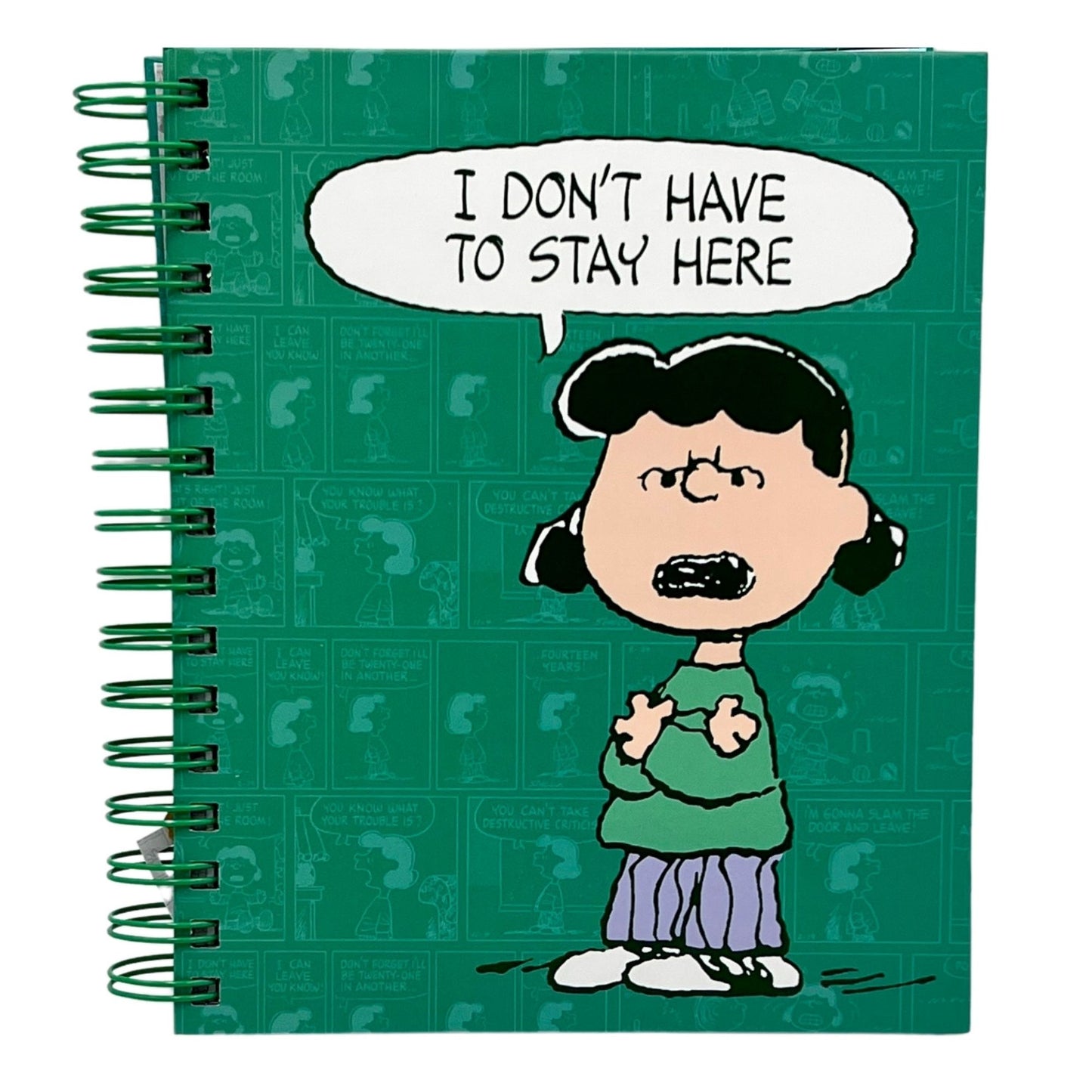 Cuaderno A5 Snoopy verde