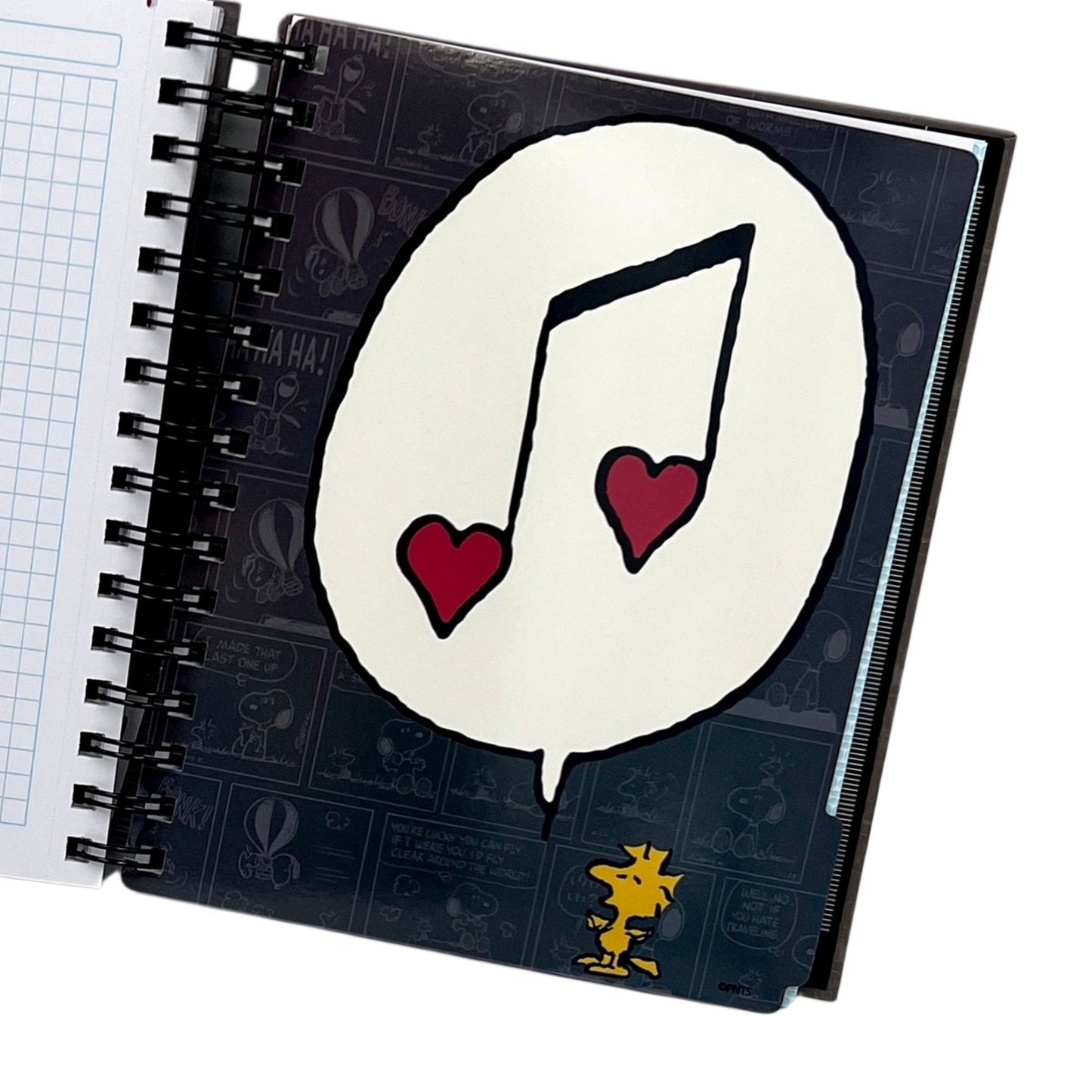 Cuaderno A5 Snoopy negro