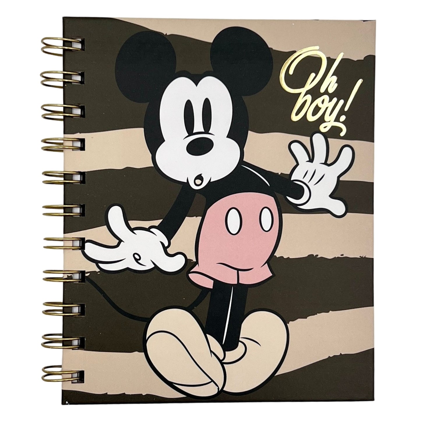 Libreta A6 Disney mickey negro y crema