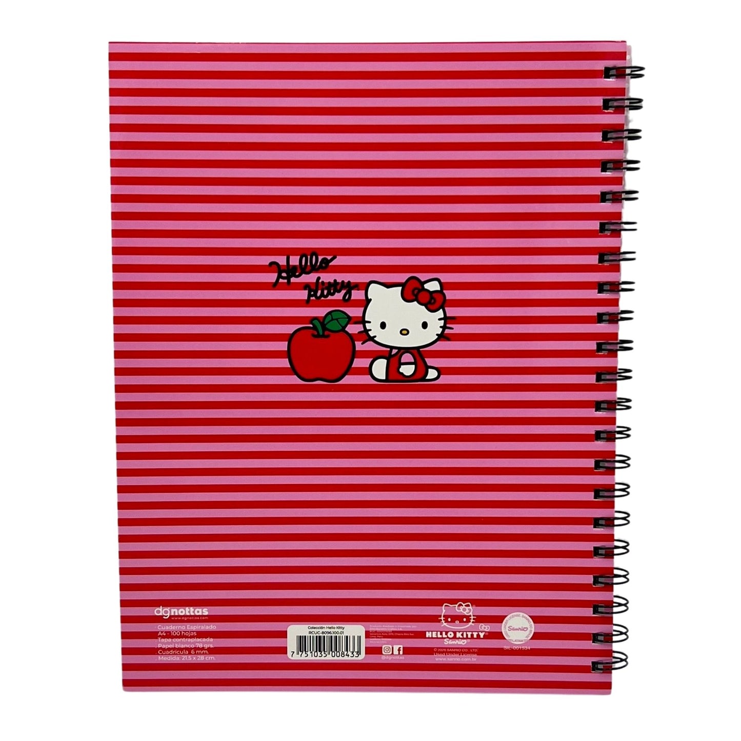 Cuaderno Universitario A4 Hello Kitty