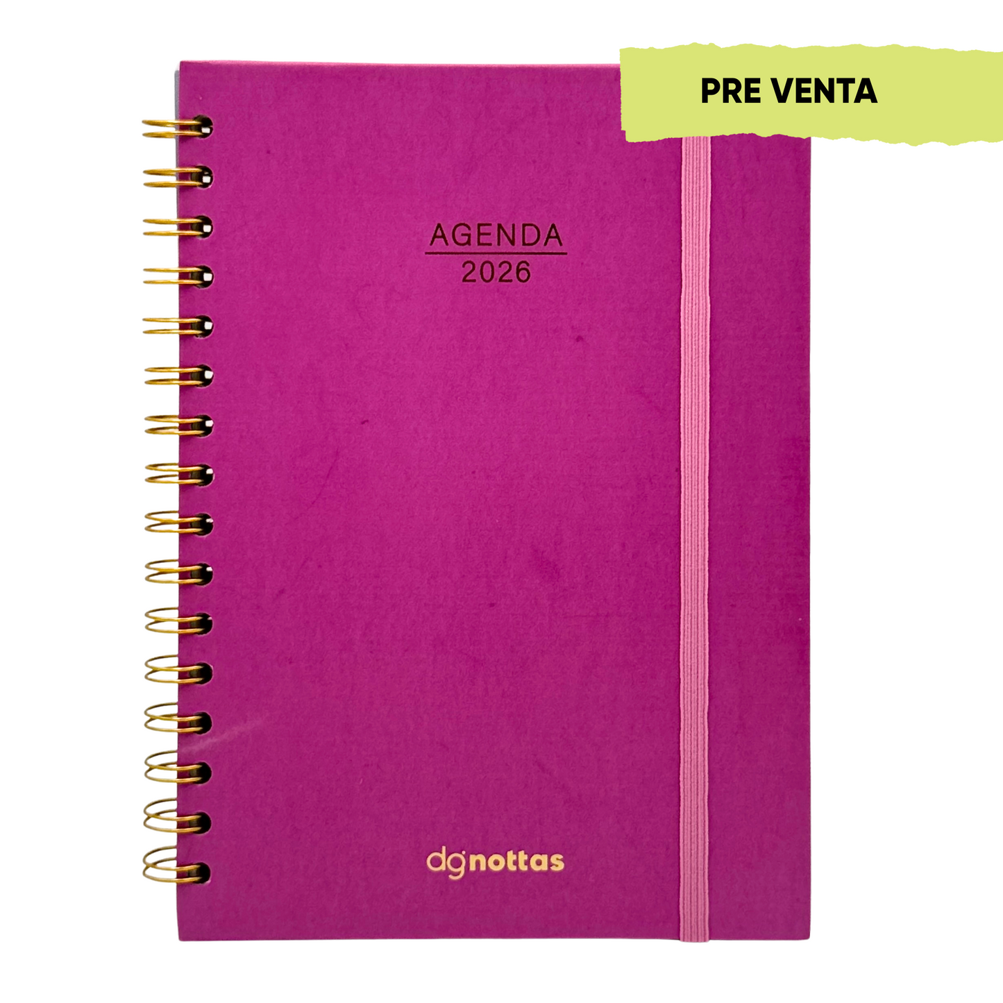 Agenda Minimal 2026 (fucsia)